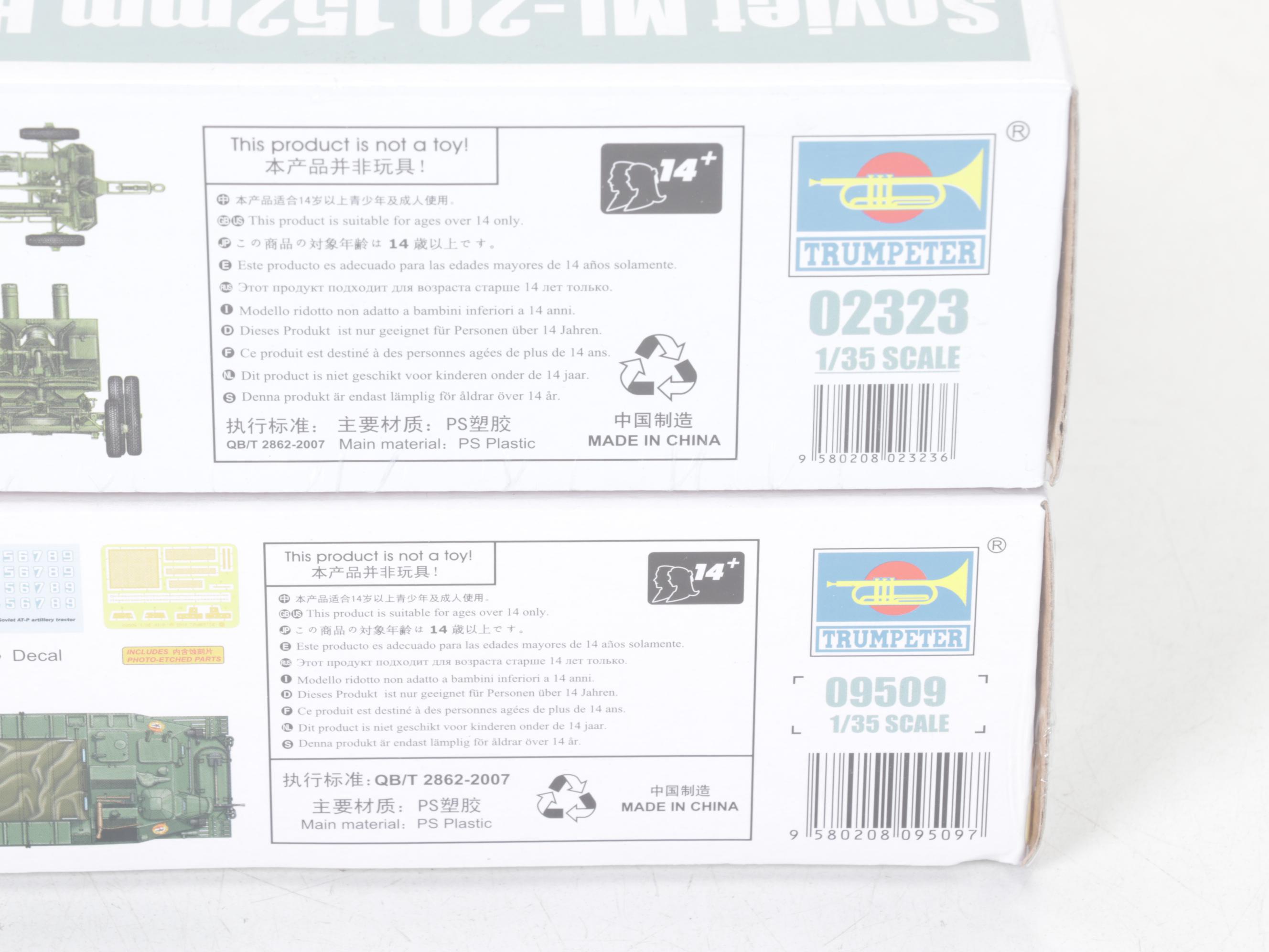 Trumpeter 1:35 Scale Models of Soviet Era Military Equipment