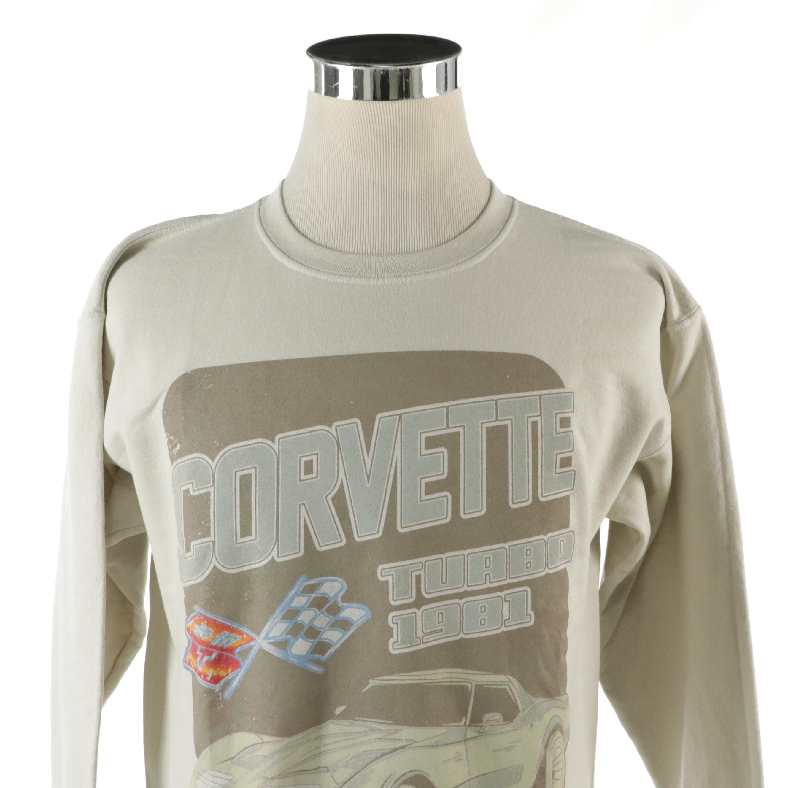 Men's Lifted Anchors Convertible Distressed Jean Jacket, Other Corvette Crewneck