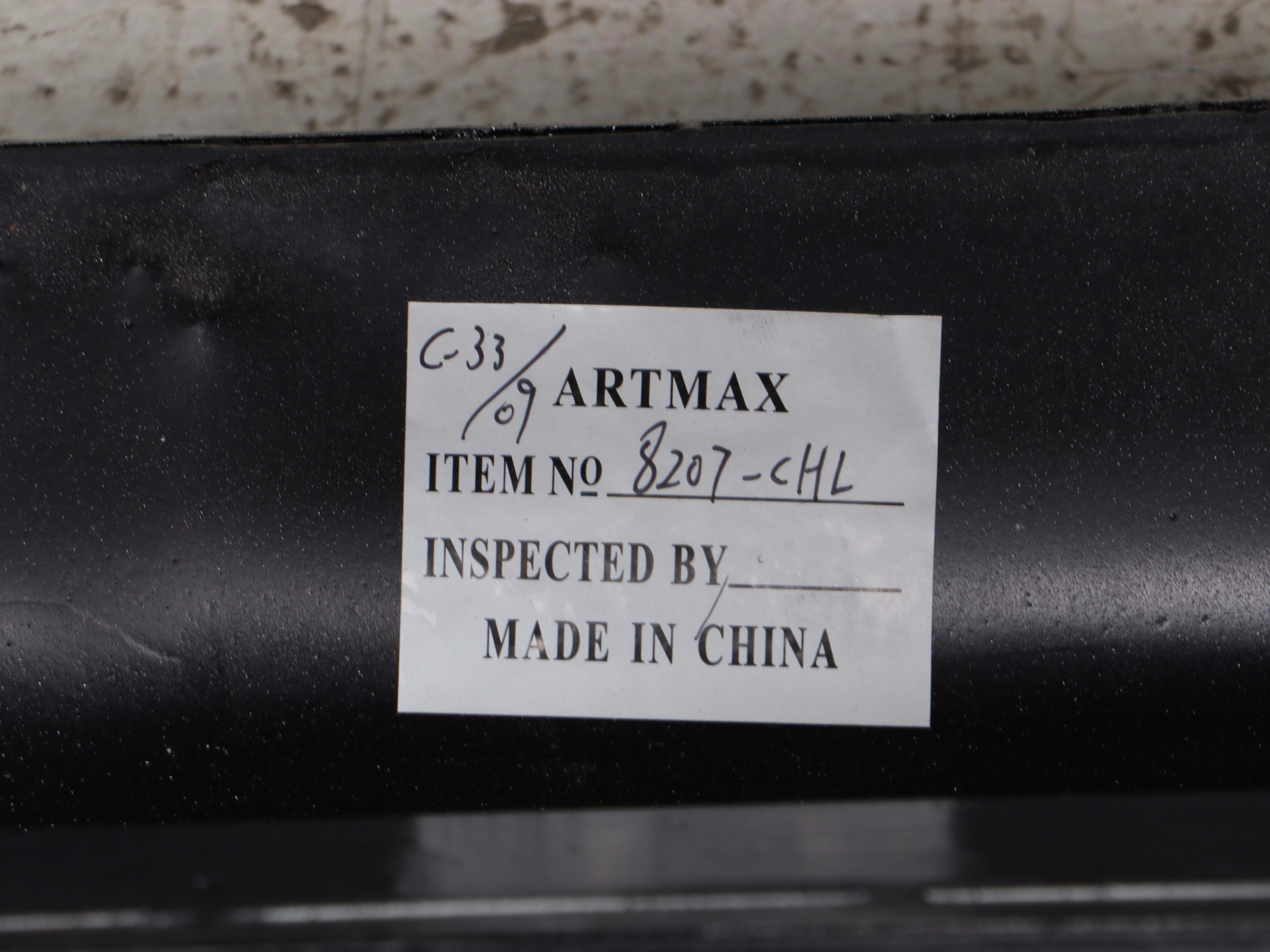 Pair of Modern Scrolling Metal Accent Chairs