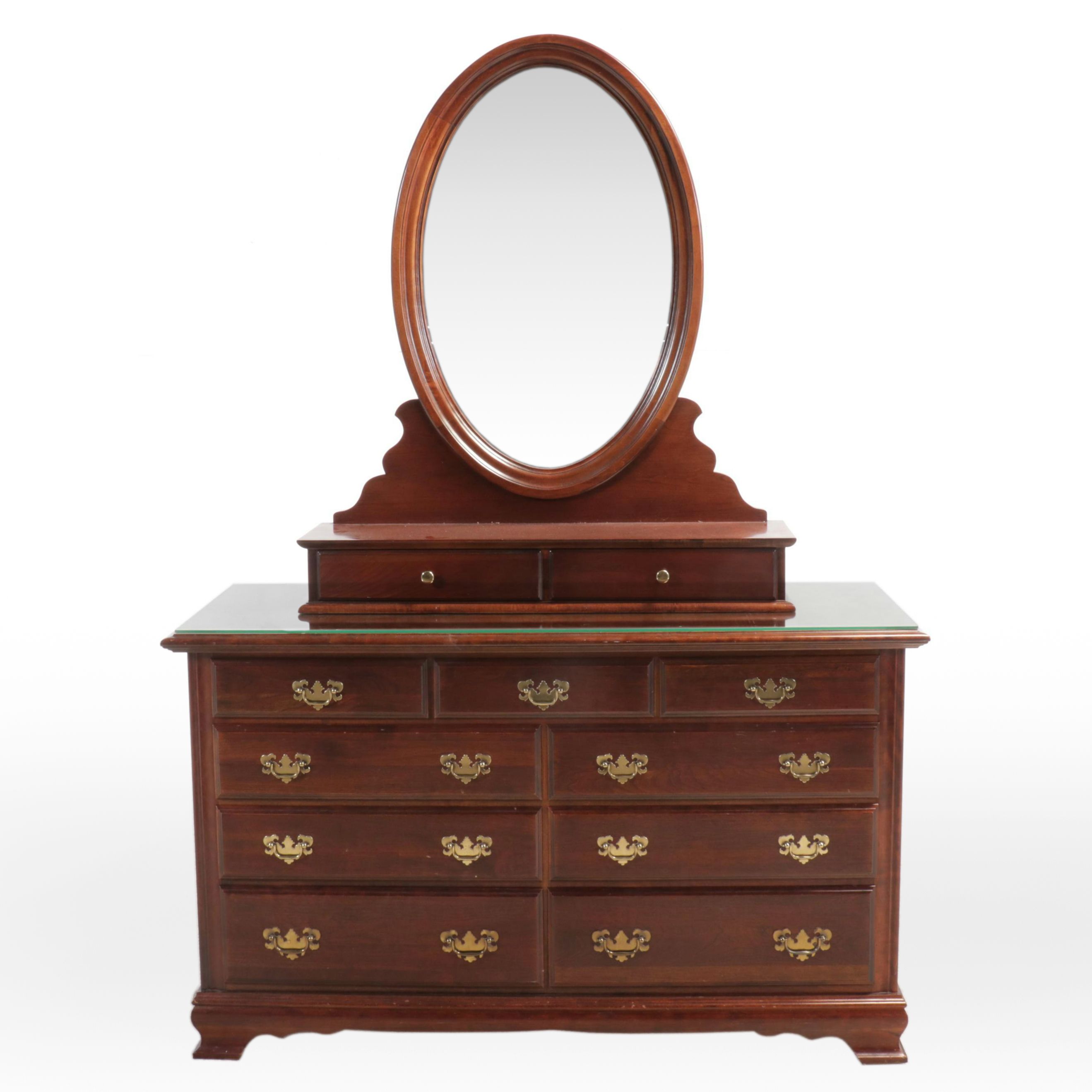 Chippendale Style Mahogany Triple Dresser