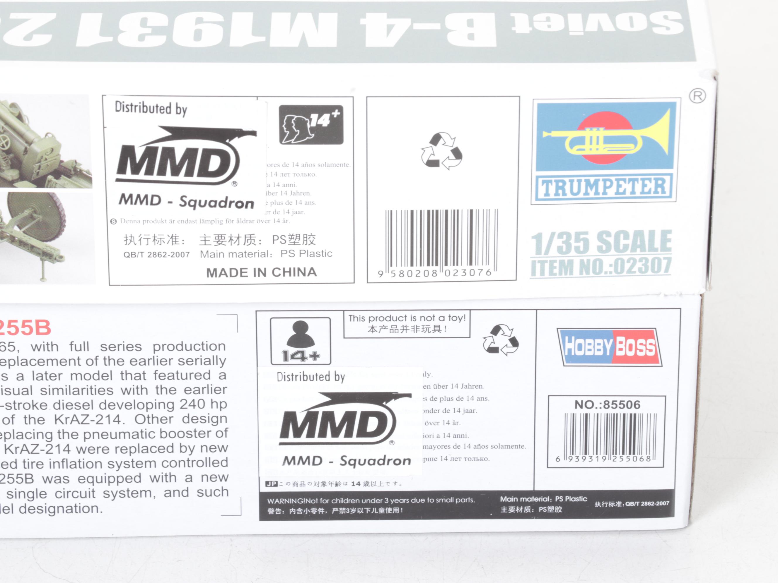 Russian KrAZ-255B Model with Soviet Artillery Scale 1:35 Models