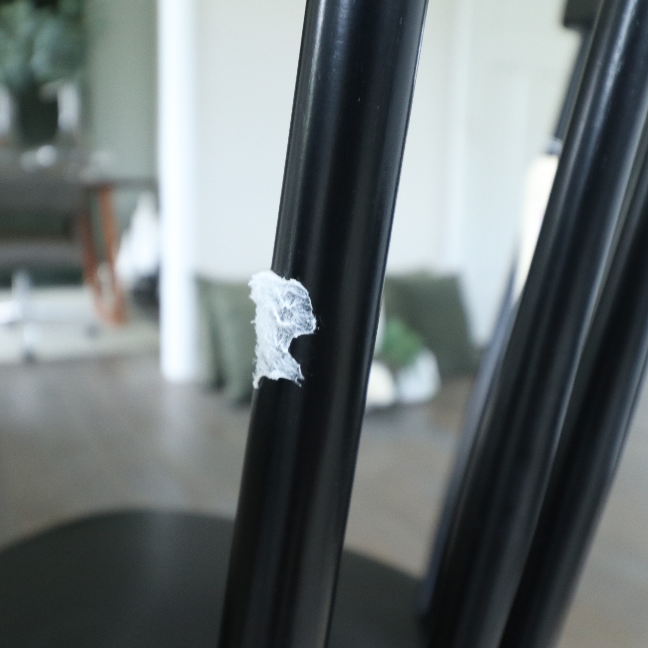 Farmhouse Style Wood Dining Table and Six Spindle-Back Chairs