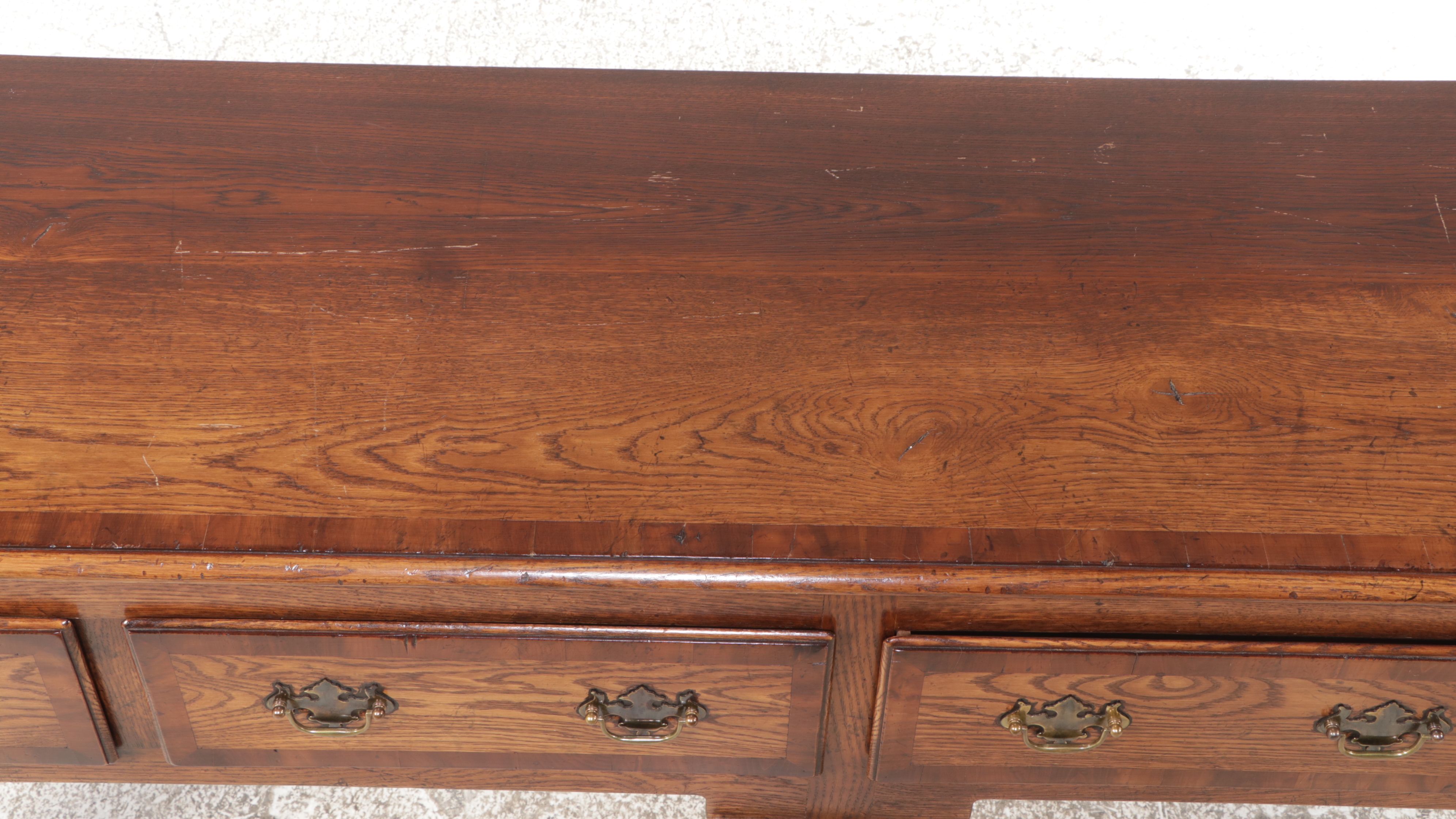 Queen Anne Style Oak Sideboard
