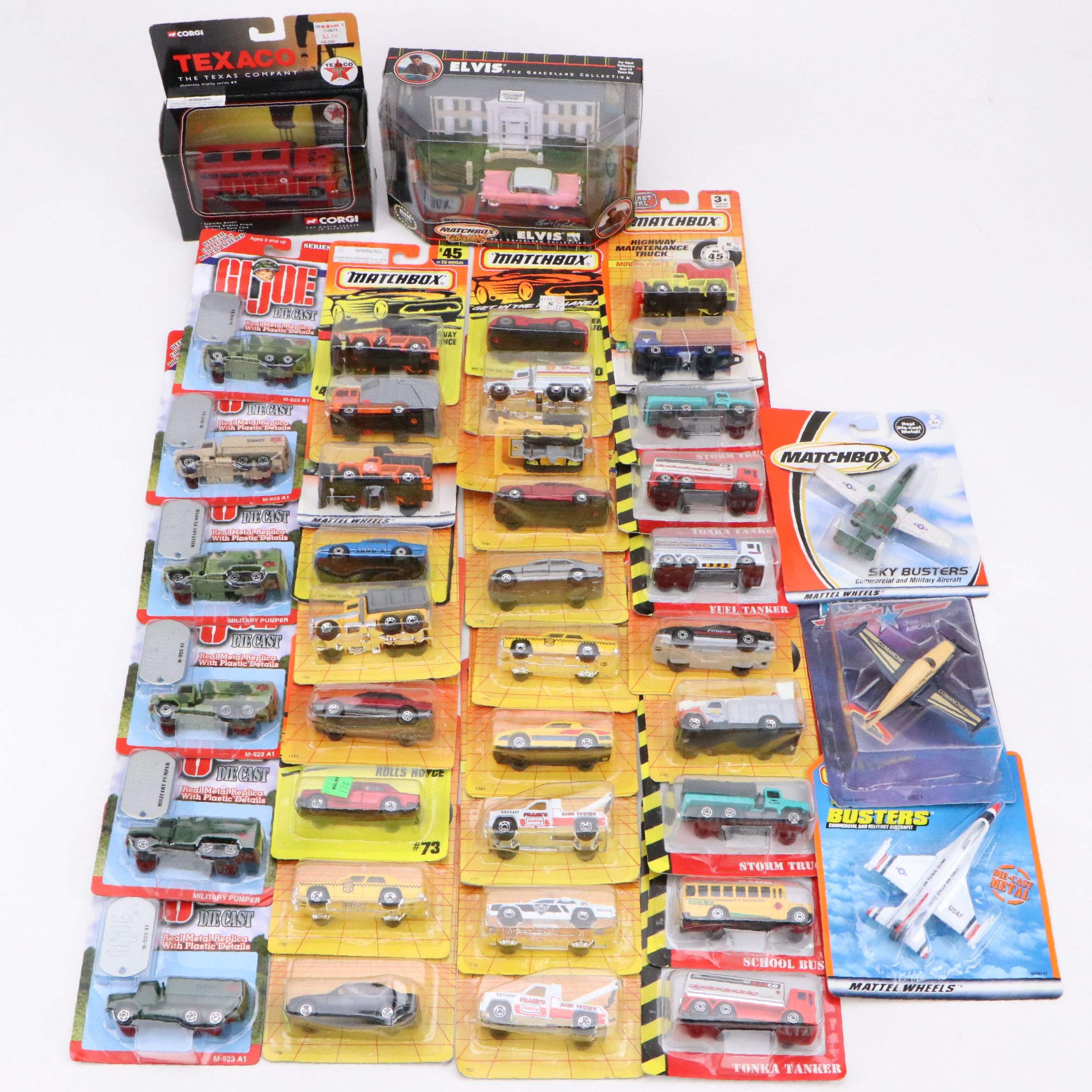 Matchbox "Camaro IROC-Z," "Piper Comanche" with More Toy Cars and Planes