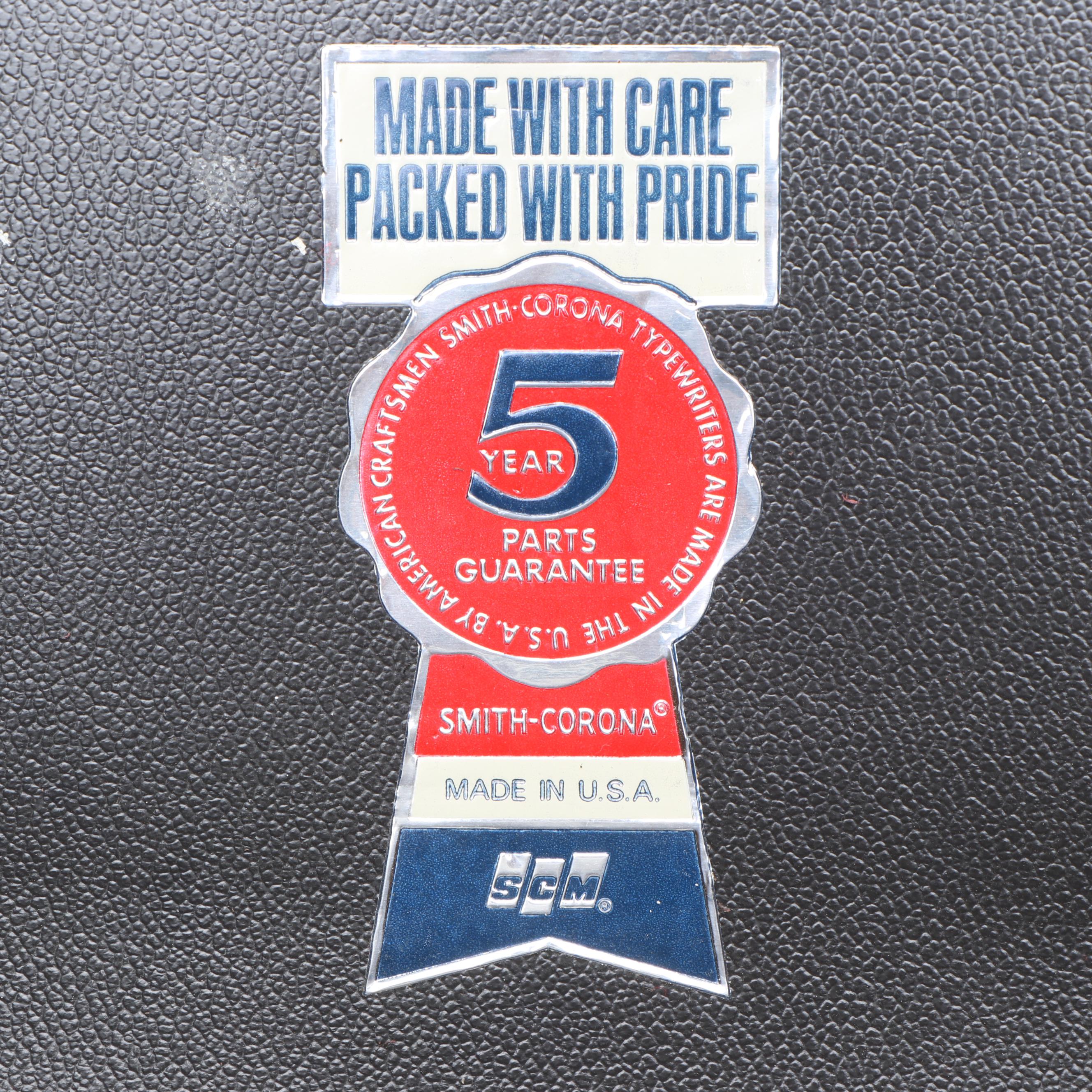 Smith-Corona Super 12 Electric Typewriter with Plastic Case