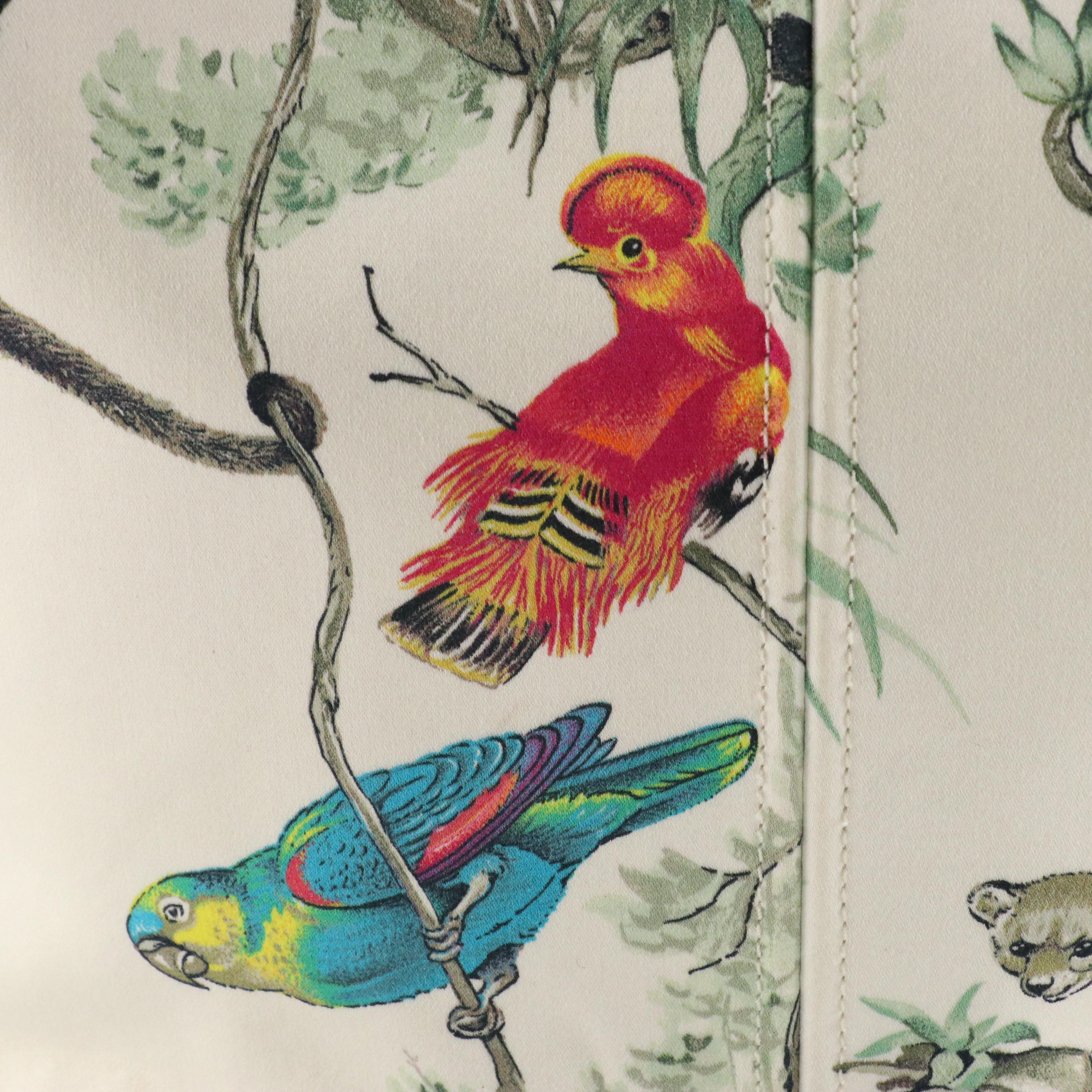 Hermès Panier de Plage MM Tote & Pouch in Equateur Print and Pink Cotton Canvas