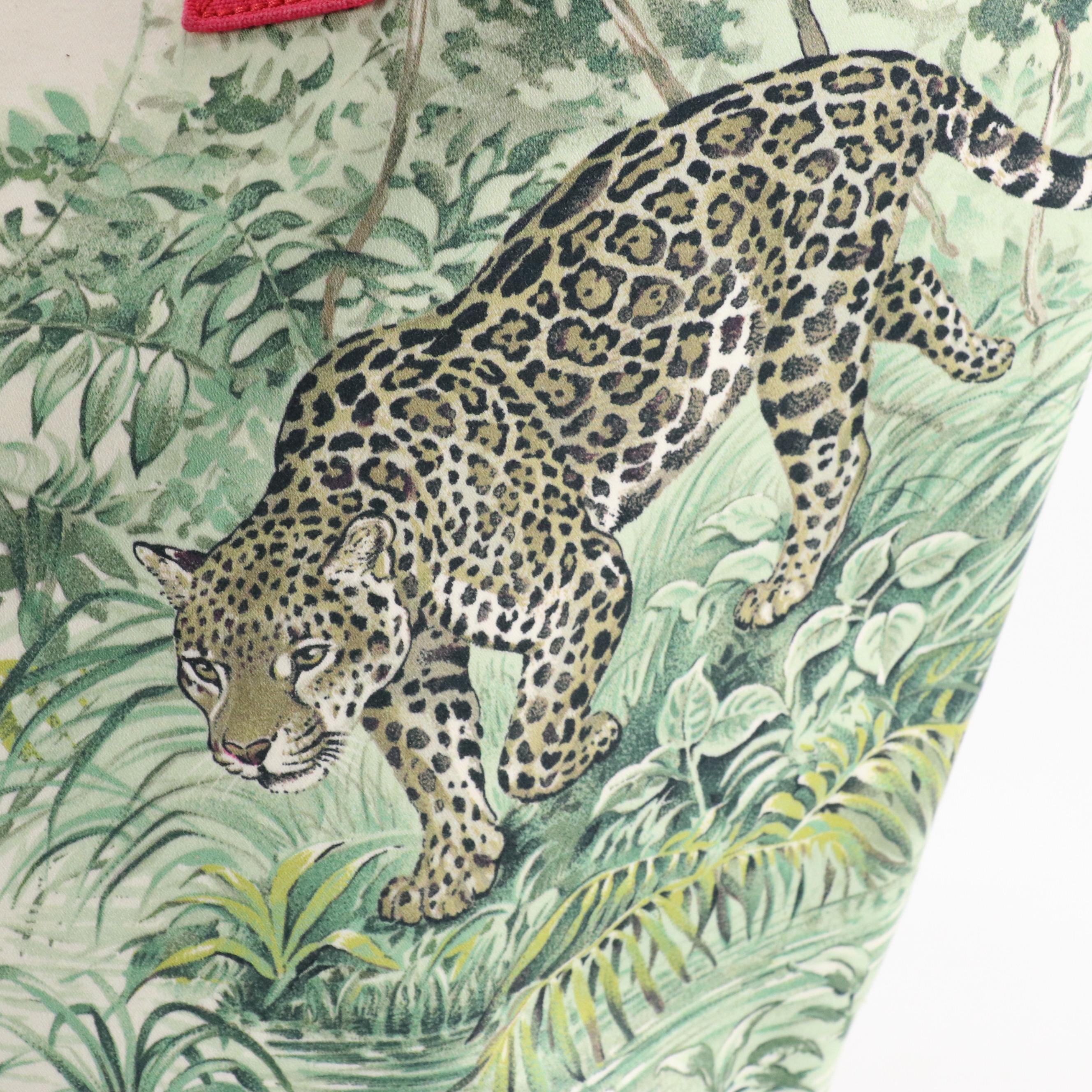 Hermès Panier de Plage MM Tote & Pouch in Equateur Print and Pink Cotton Canvas