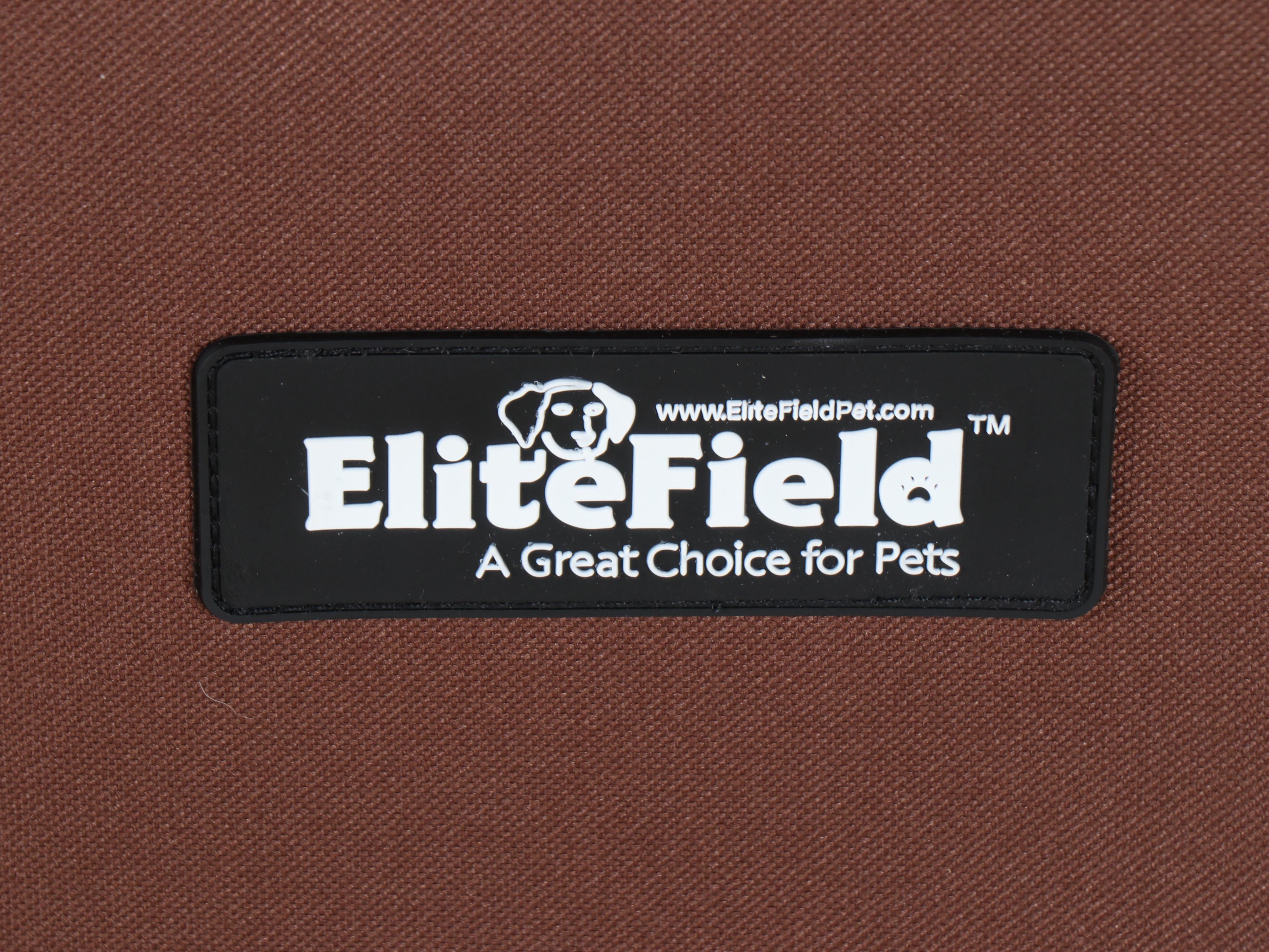 EliteField Two-Door Soft-Sided Pet Playpen in Brown and Beige
