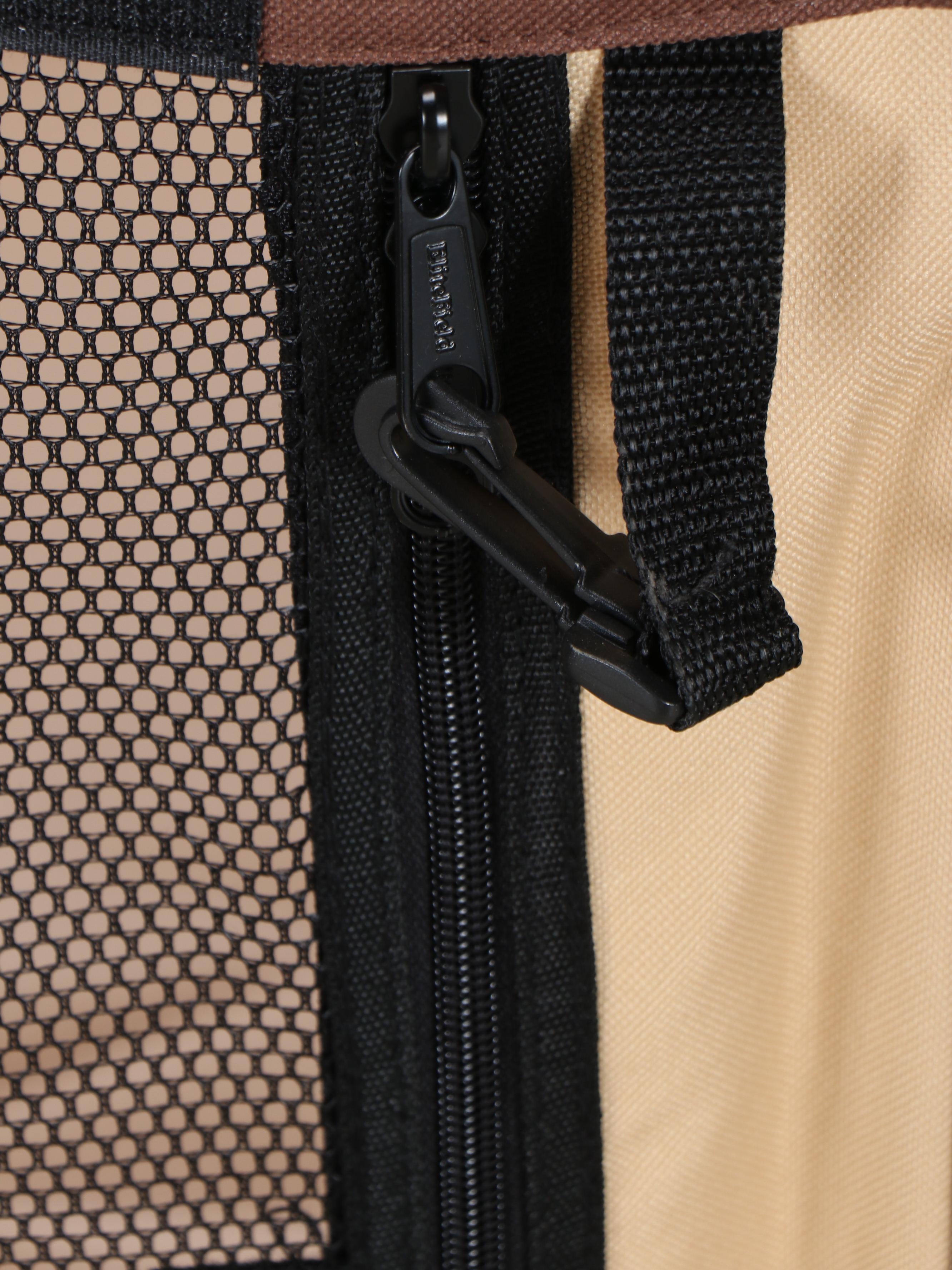 EliteField Two-Door Soft-Sided Pet Playpen in Brown and Beige