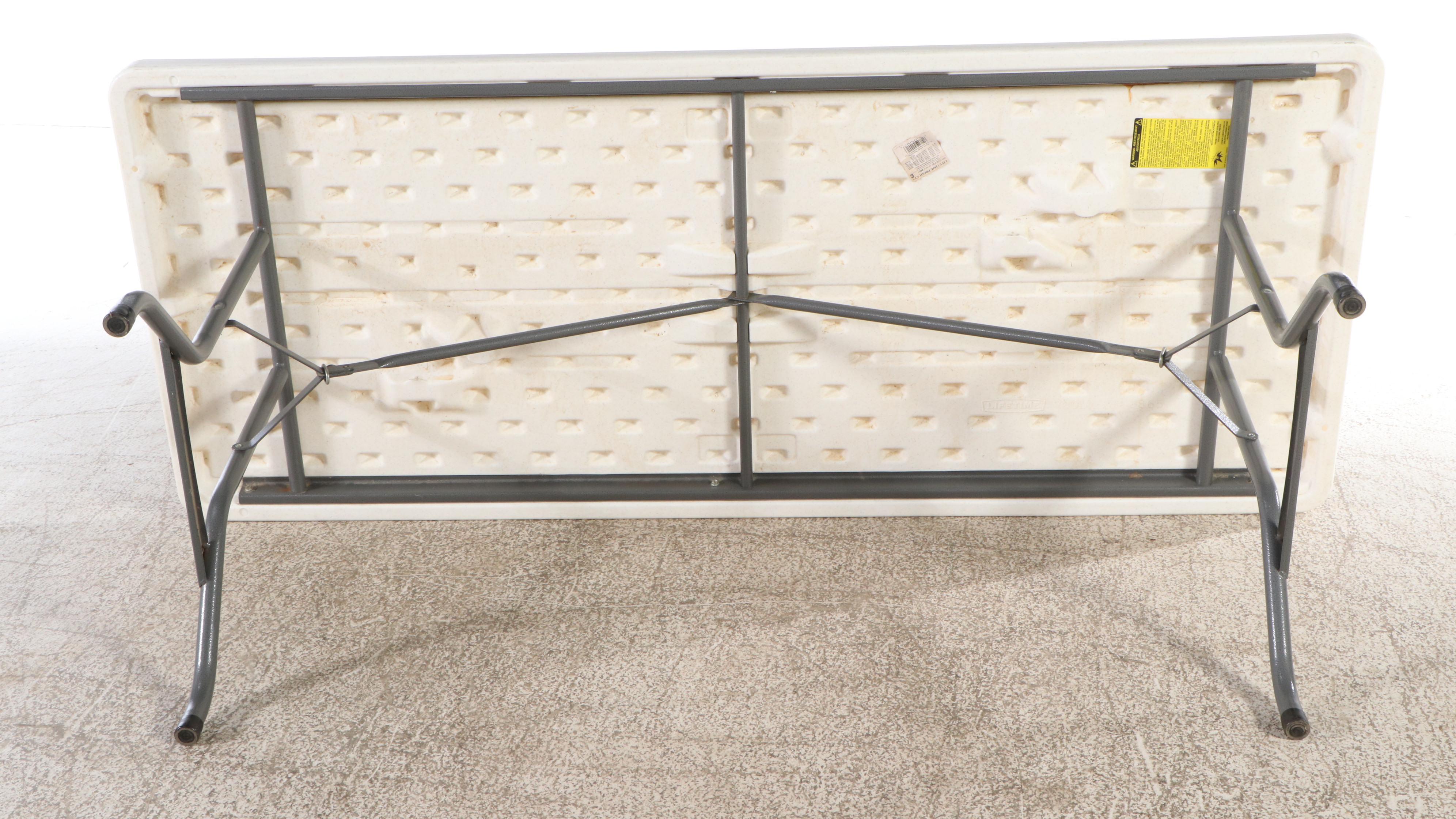 Lifetime Plastic Top Folding Tables