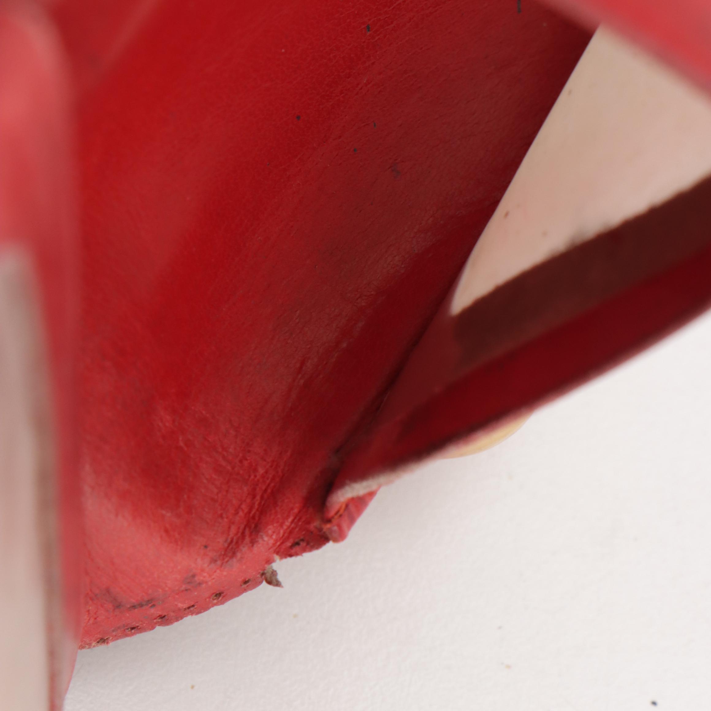 Louis Vuitton Compact Bifold Wallet and Card Case in Castilian Red Epi Leather