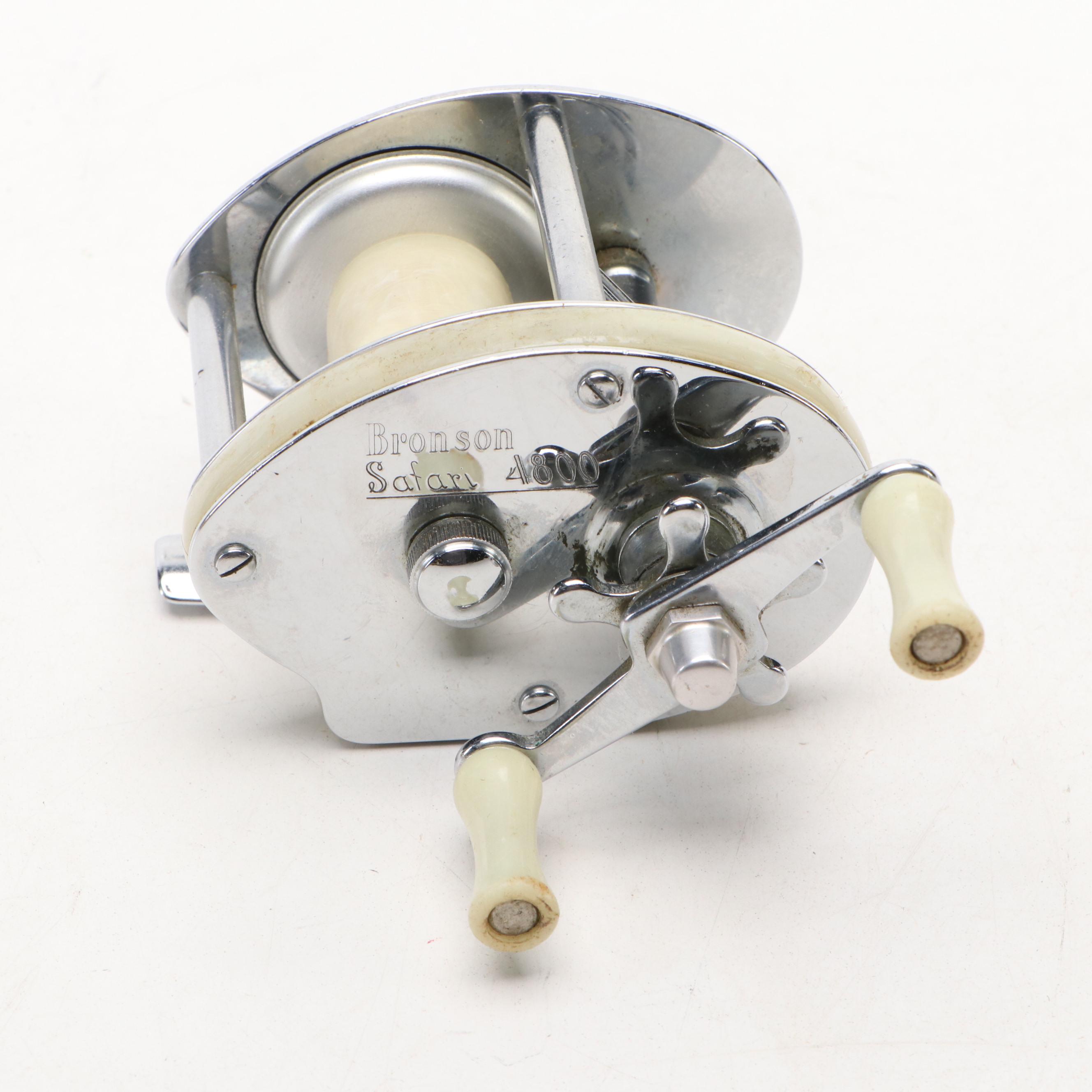 Bronson Safari No. 4800 and South Bend Bait No. 300 Fishing Reels, Mid-20th C.