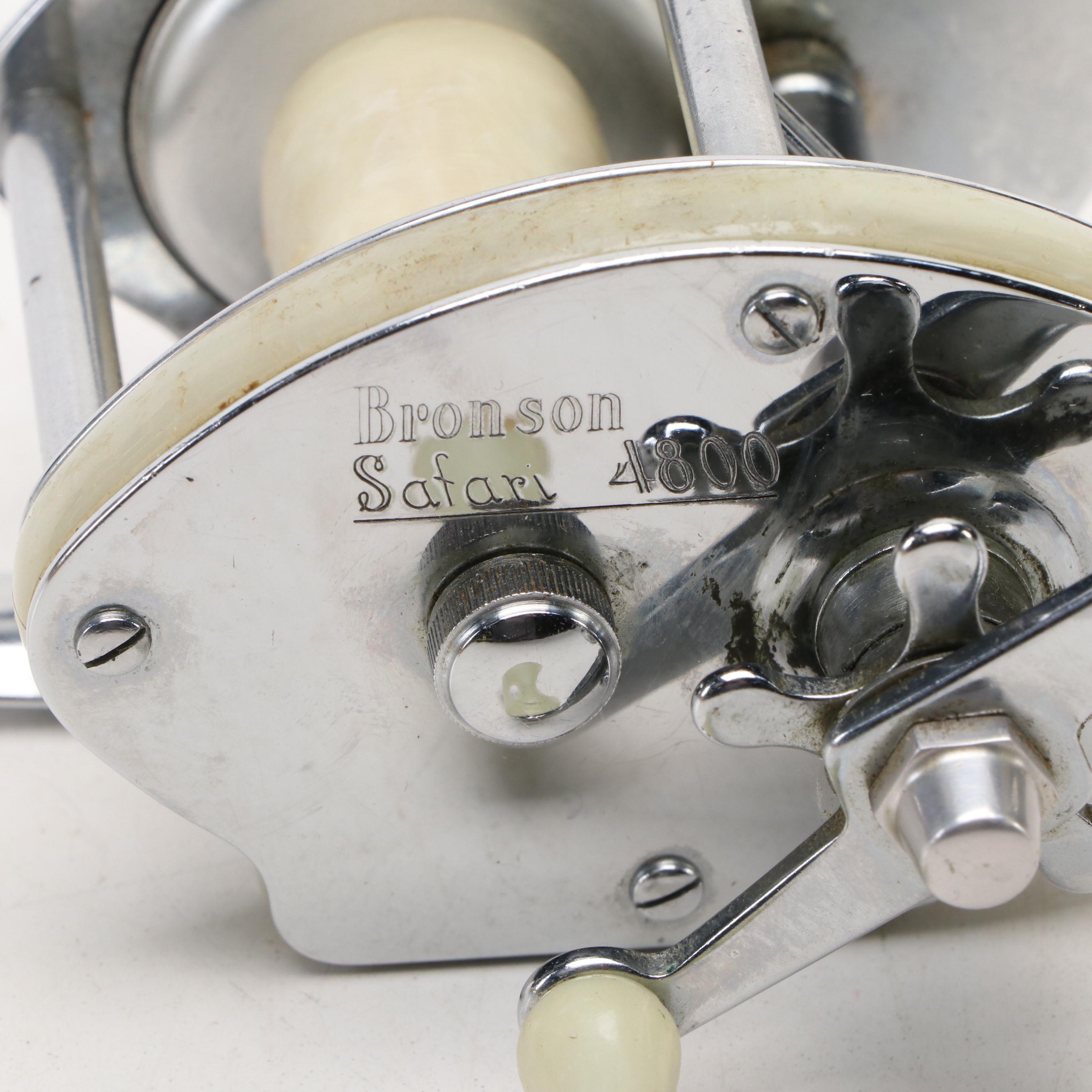 Bronson Safari No. 4800 and South Bend Bait No. 300 Fishing Reels, Mid-20th C.