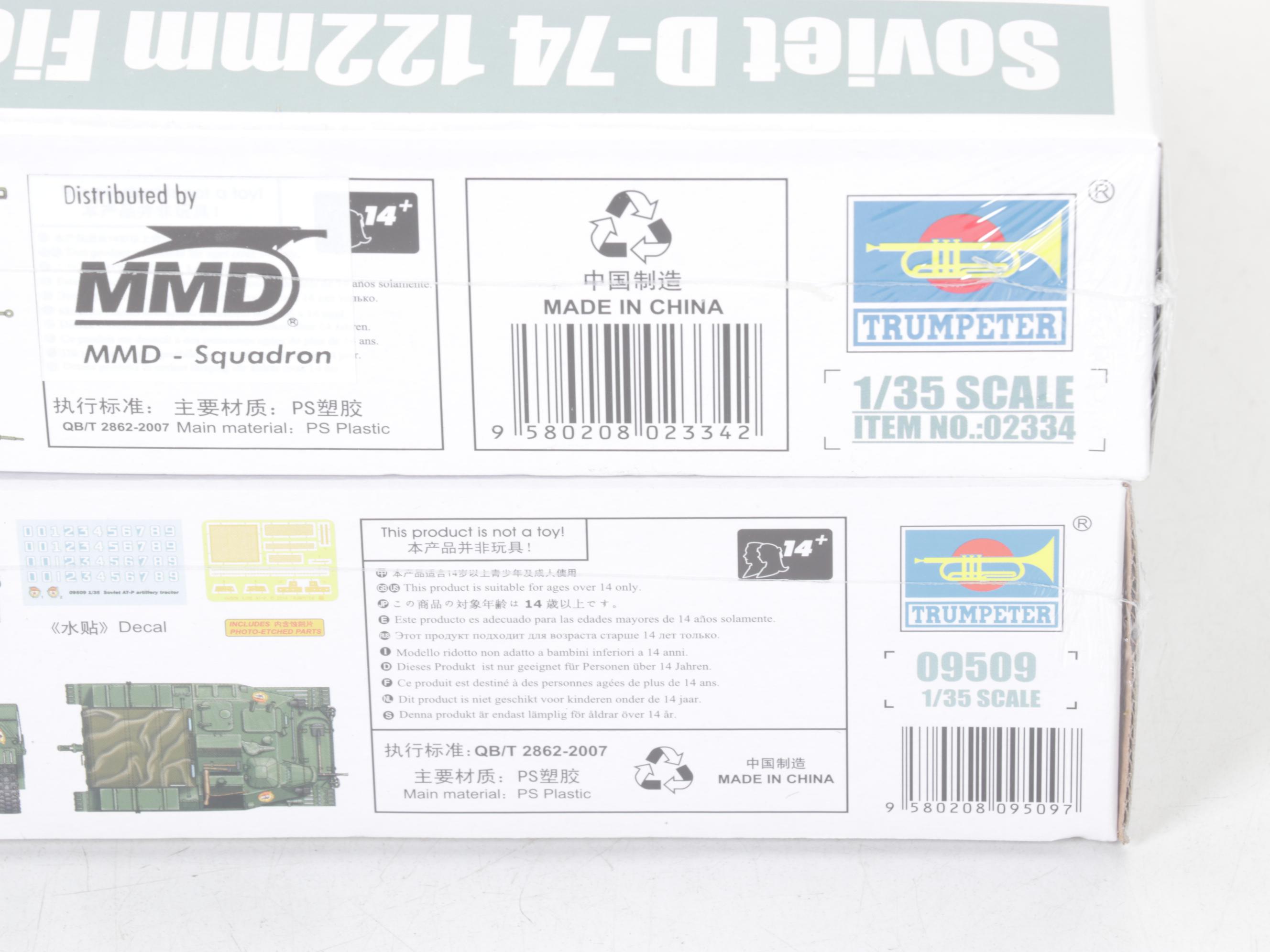 Trumpeter 1:35 Scale Soviet Era Military Plastic Models