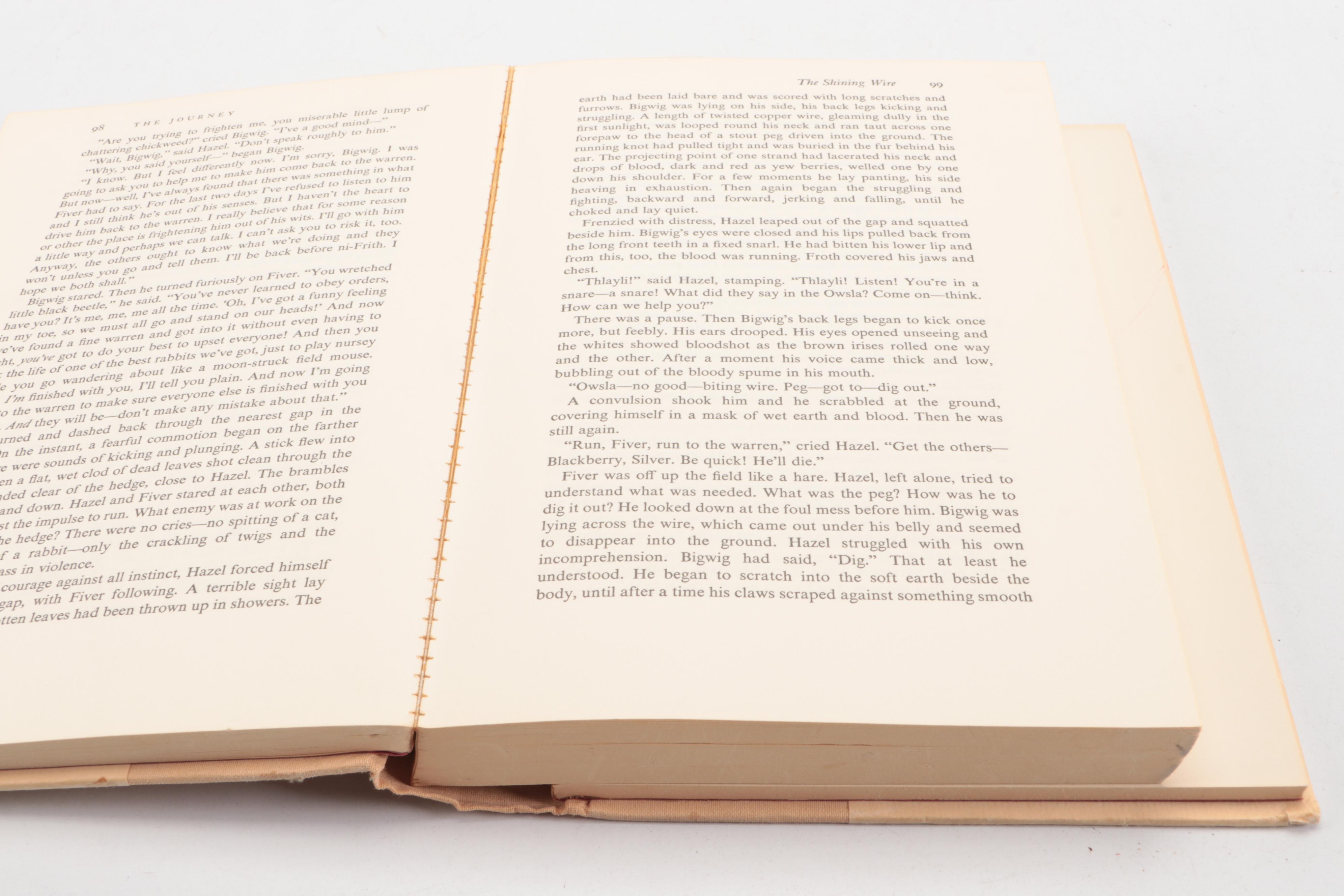 First American Printing "Watership Down" by Richard Adams, 1974