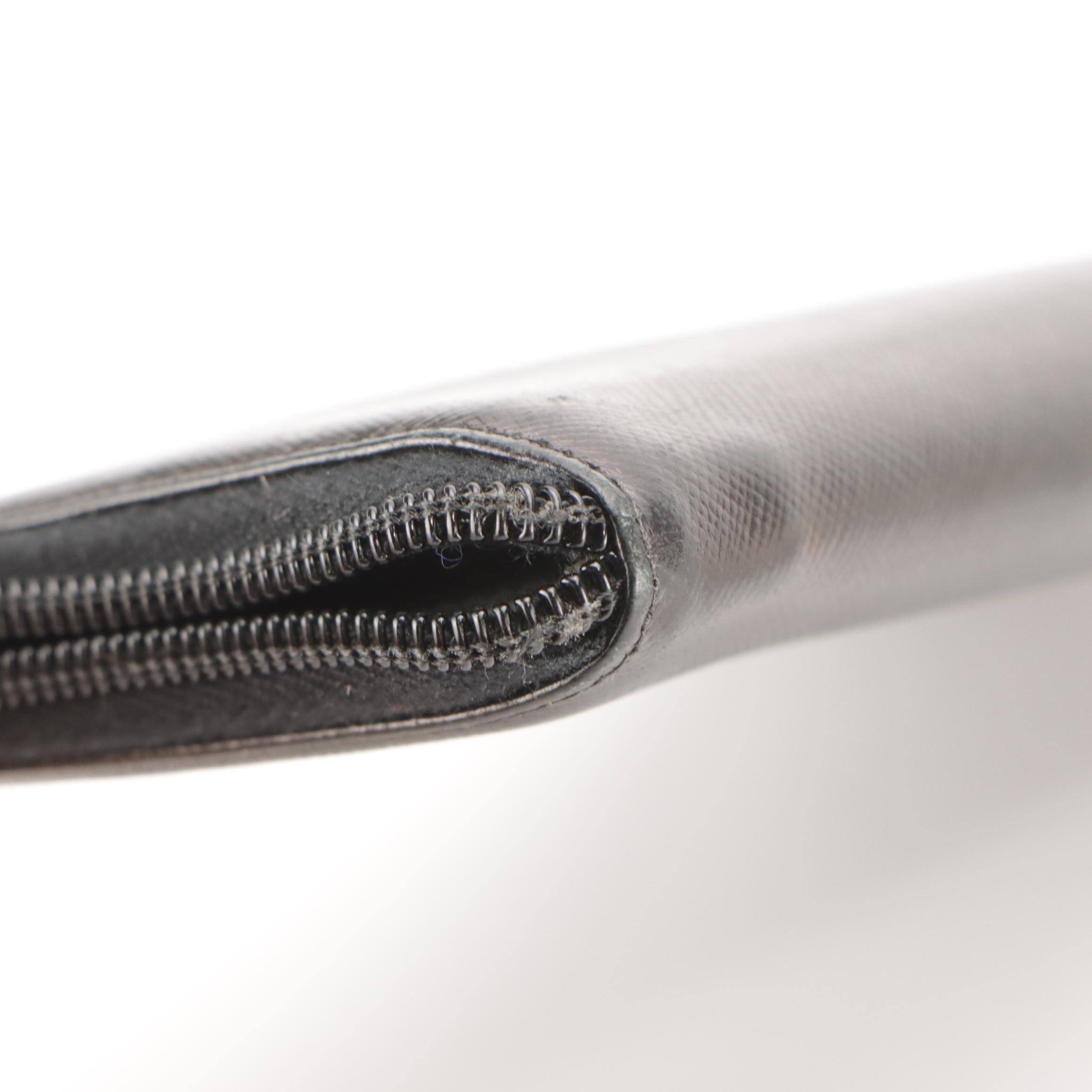 Prada Zip Around Wallet M506A in Saffiano Leather