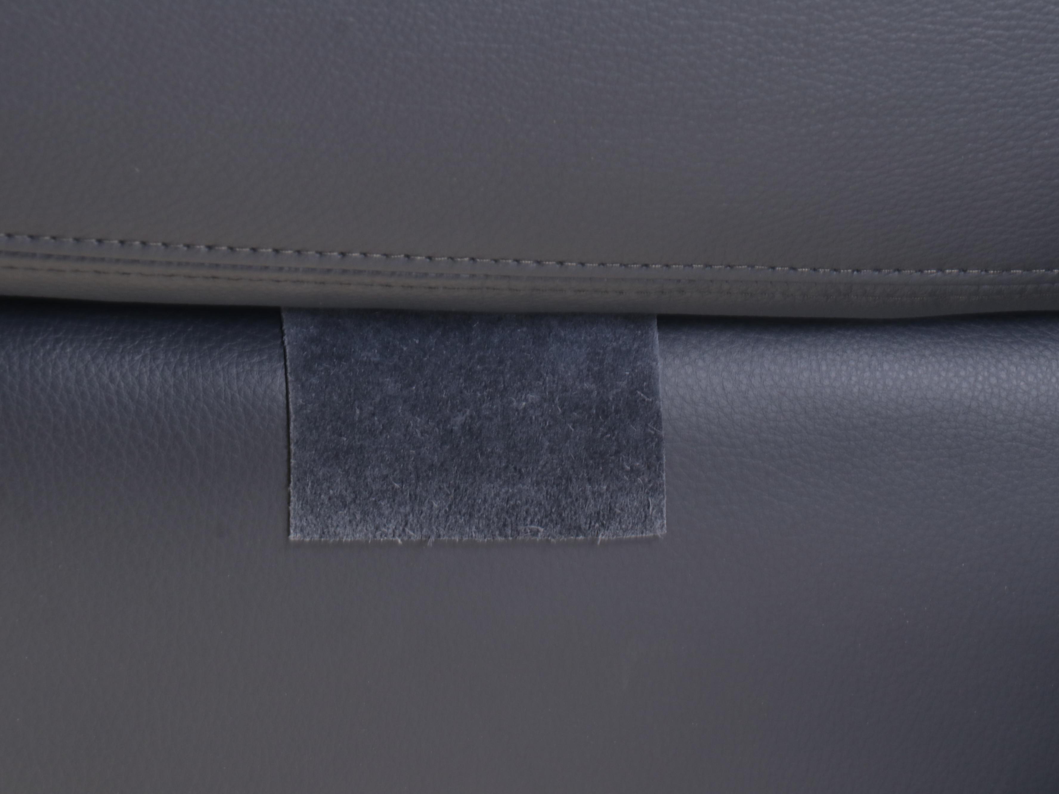 Designer's Choice Leather Upholstered Armchair and Ottoman with Nailhead Trim