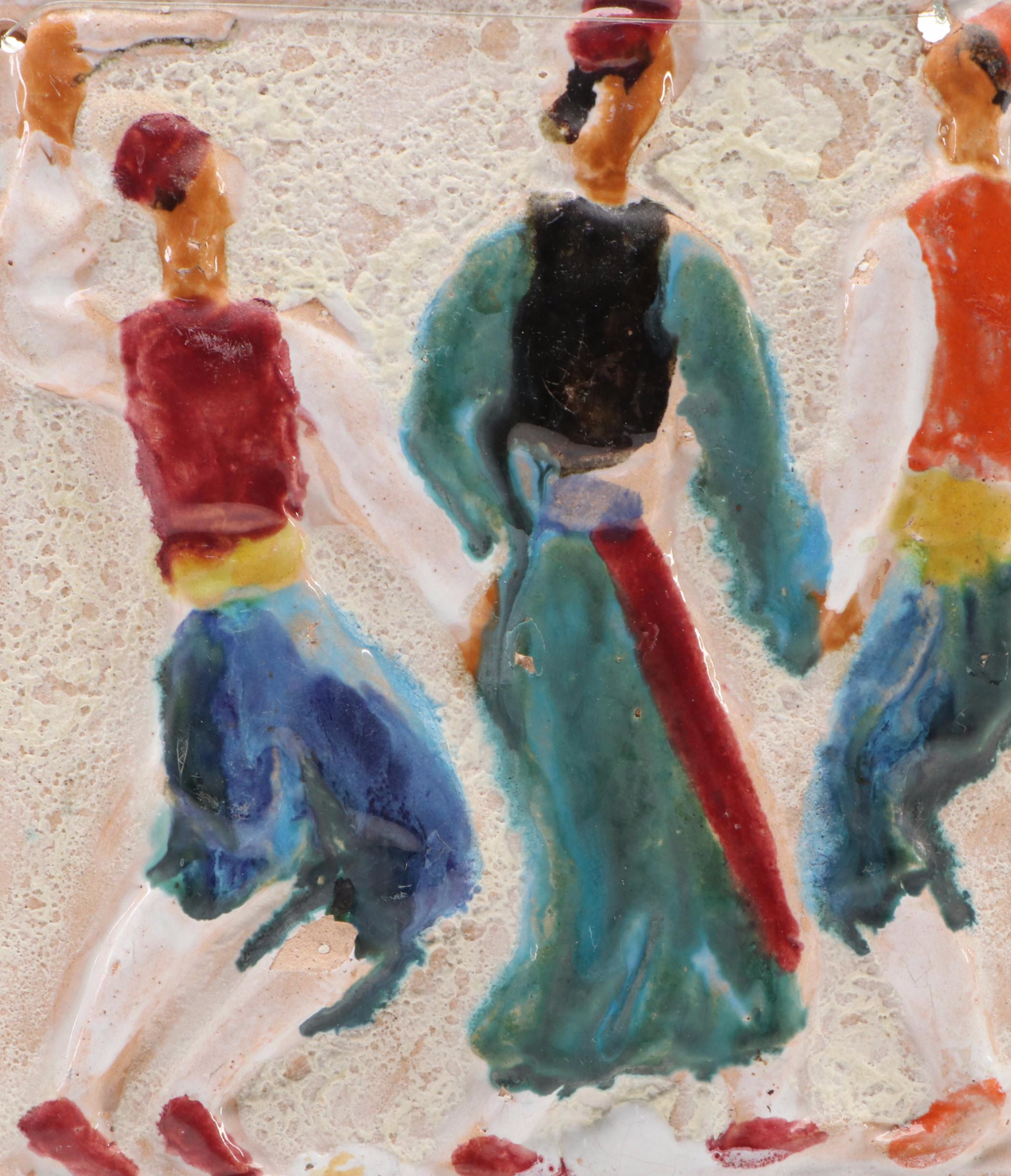 Dubrovnik Croatia Figural Ceramic Wall Décor, Late 20th Century