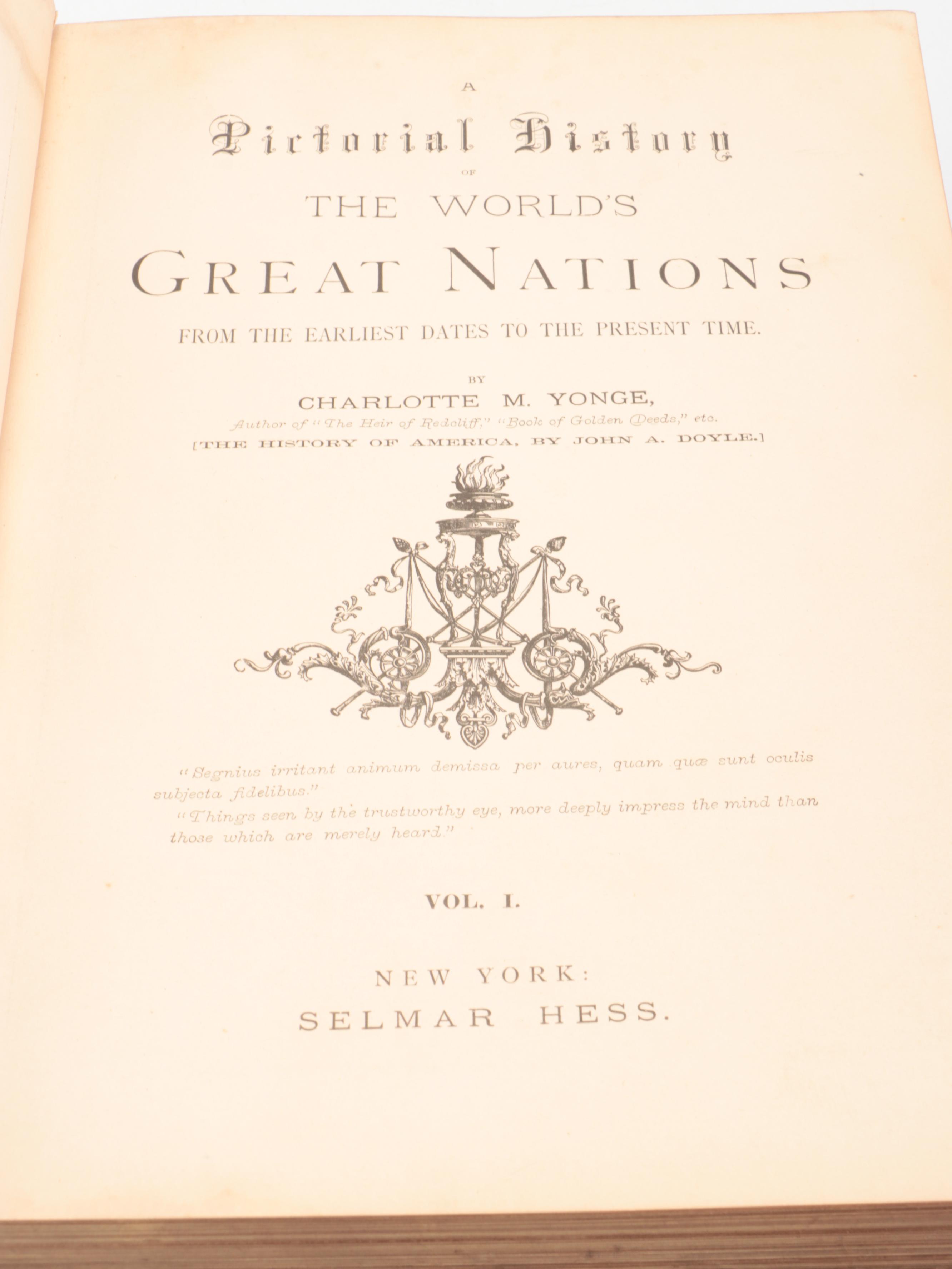 "Pictorial History of the World's Great Nations" Vol. I by Charlotte M. Yonge