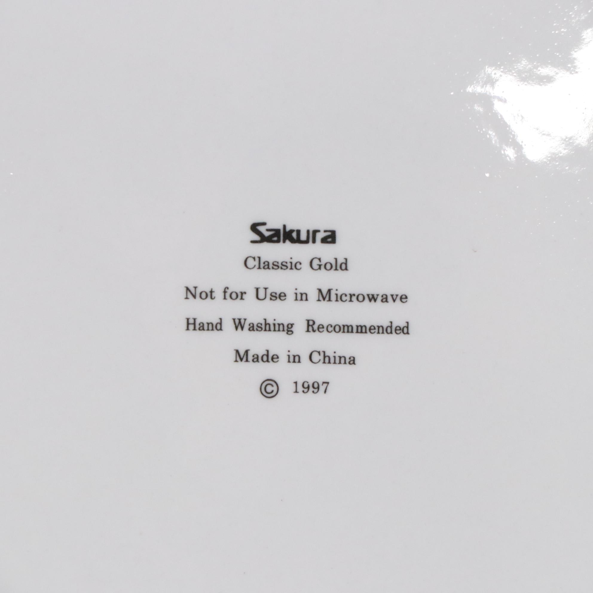 Sakura "Classic Gold" Porcelain Dinnerware