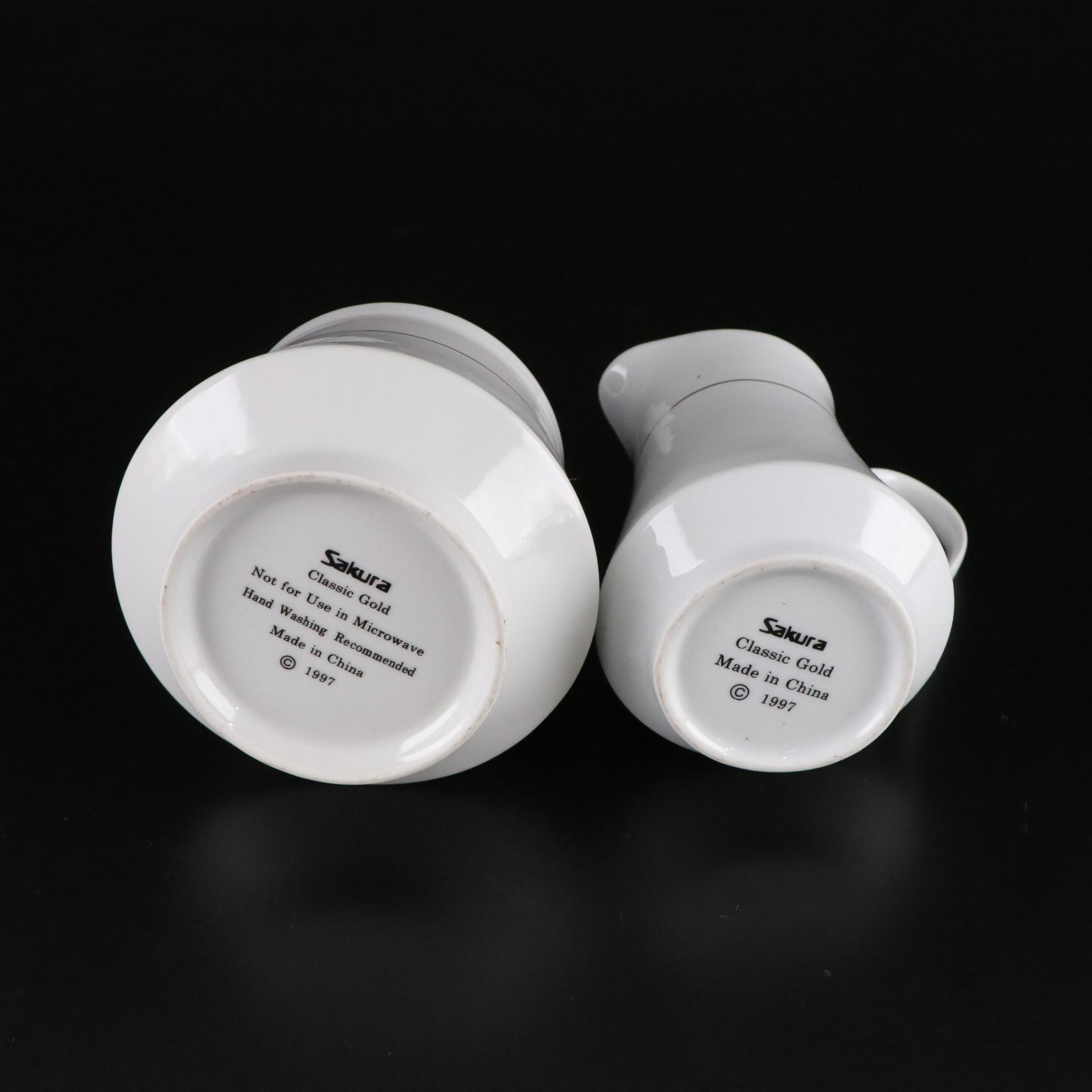 Sakura "Classic Gold" Porcelain Dinnerware