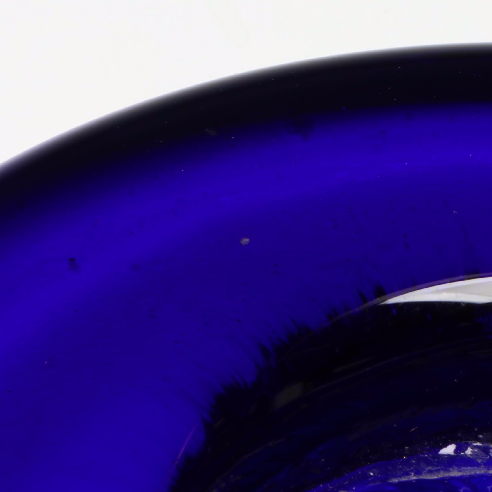 Swedish Art Glass Blue Figural Dish, Attributed to Erik Höglund