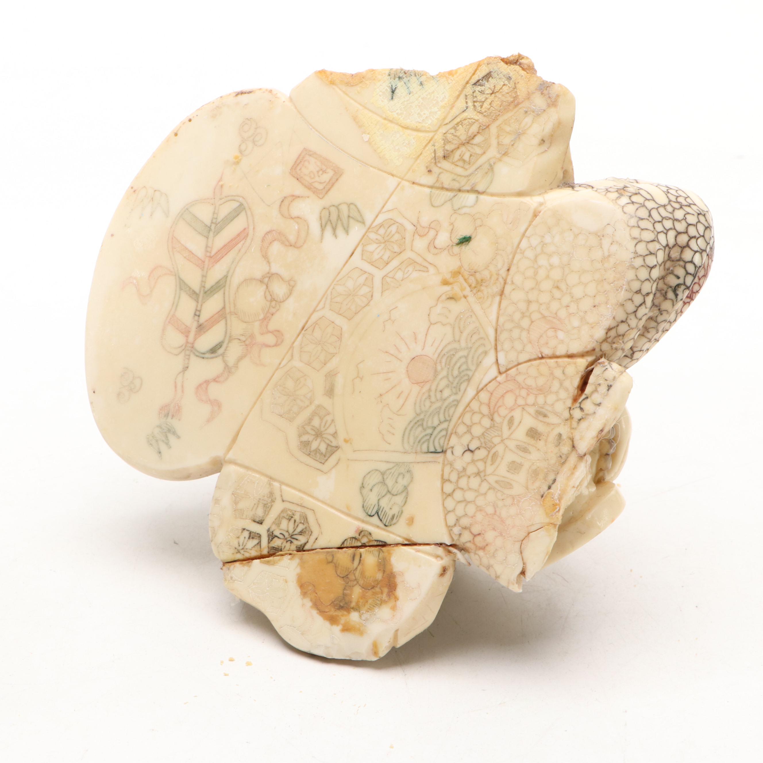 Buddha Statue with Cylindrical Character Vase and Banded Agate Turtle