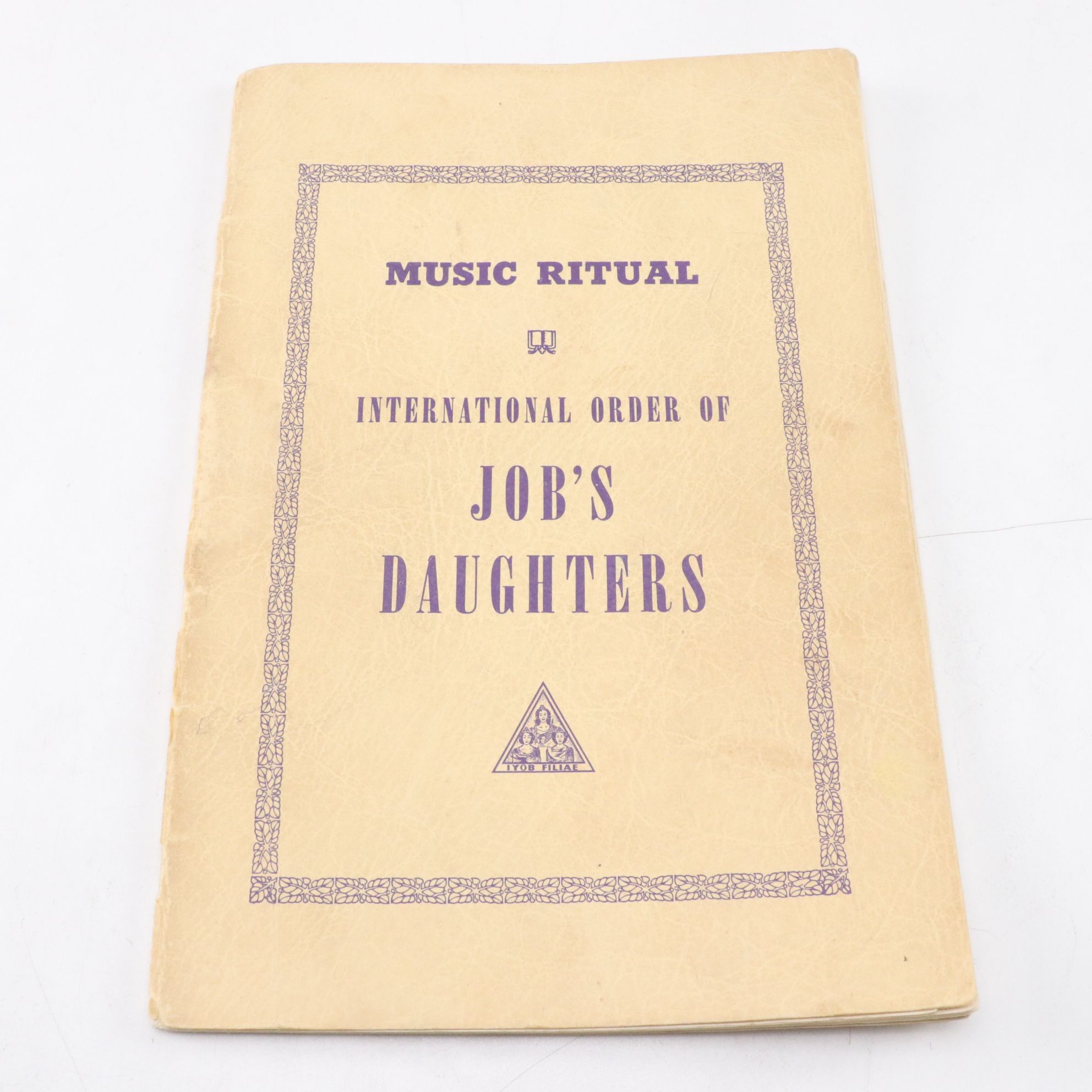 Job's Daughters Masonic Affiliated Ephemera, Gavel, and Decorative Plate