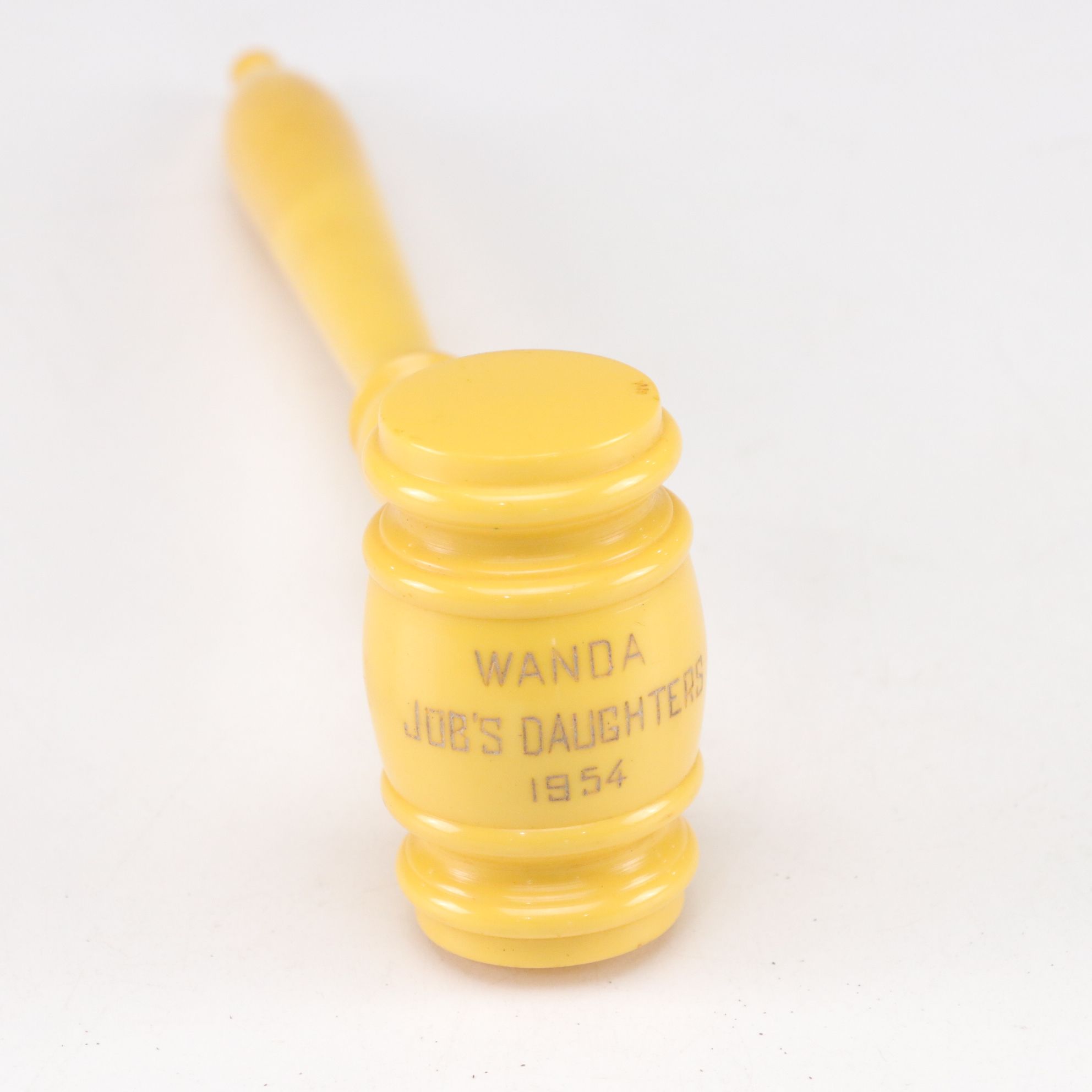 Job's Daughters Masonic Affiliated Ephemera, Gavel, and Decorative Plate