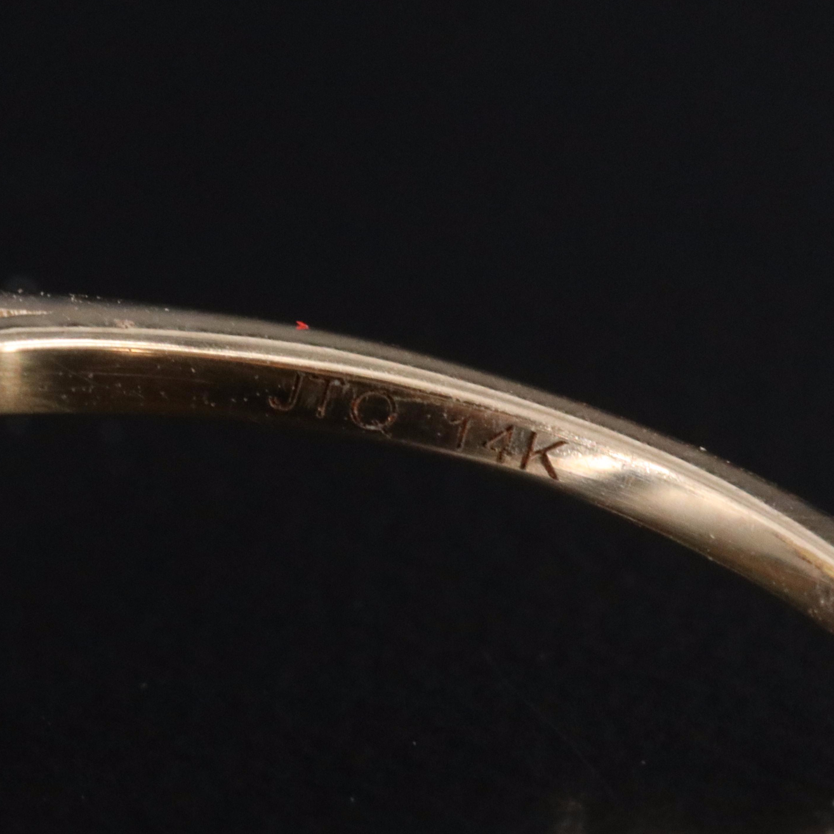 14K Emerald and White Sapphire Ring