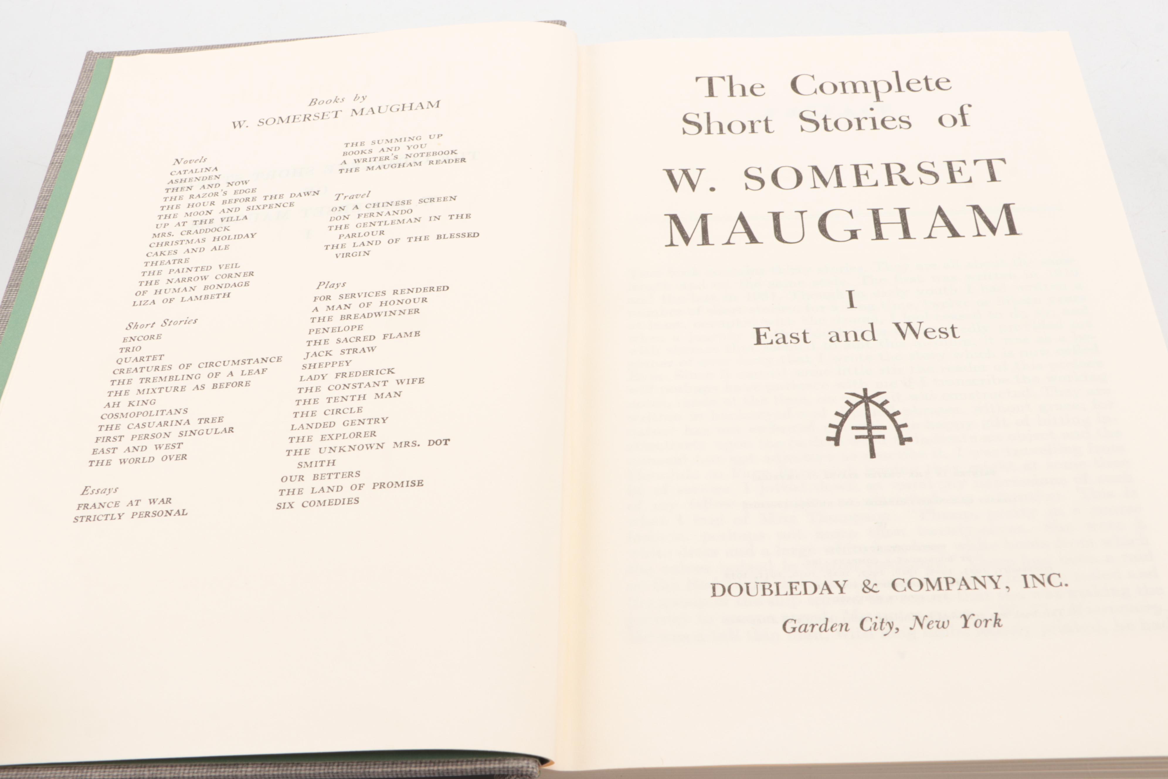 "The Complete Short Stories of W. Somerset Maugham" and More Fiction Books