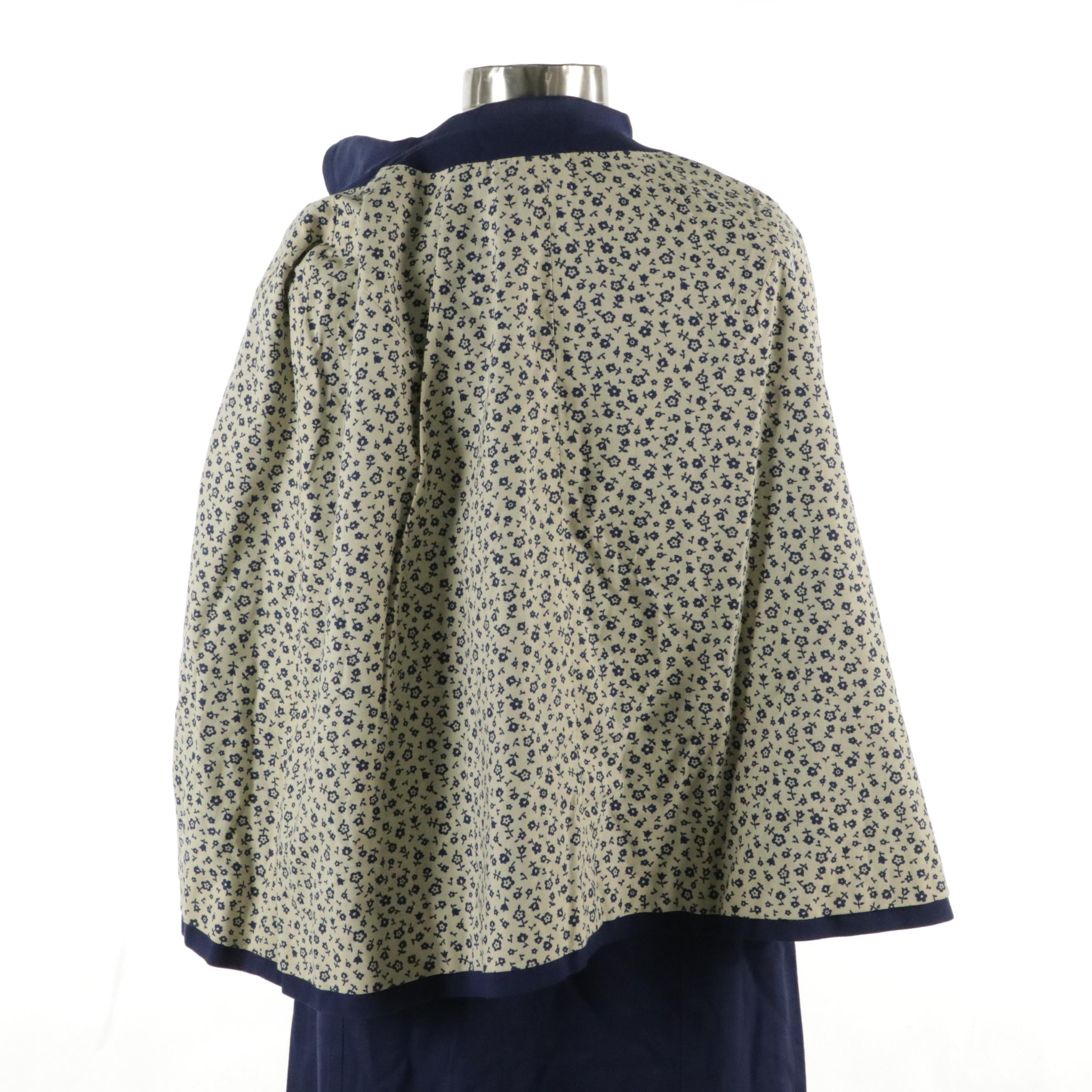 Empire Waist Dress and Capelet Set, 1960s