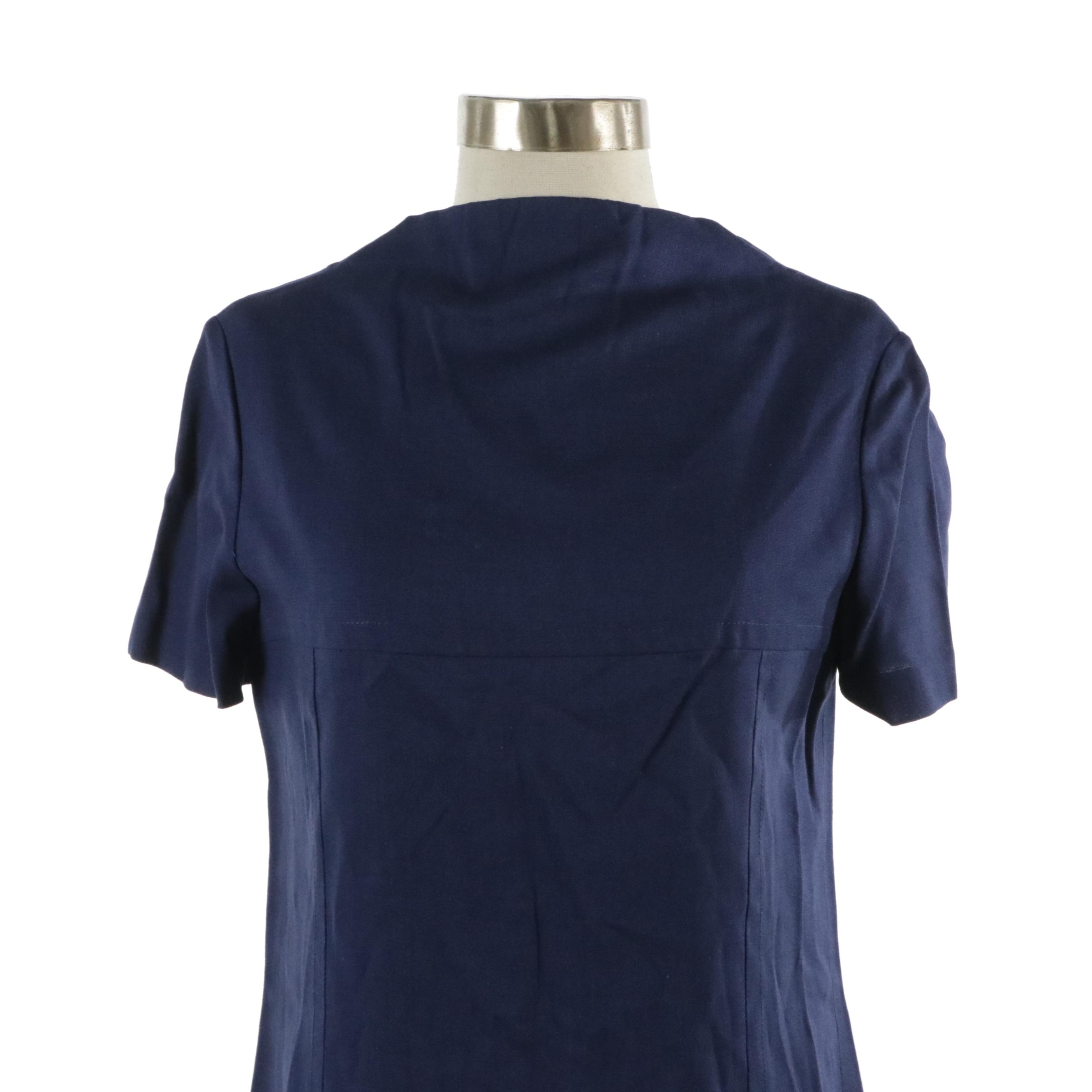 Empire Waist Dress and Capelet Set, 1960s