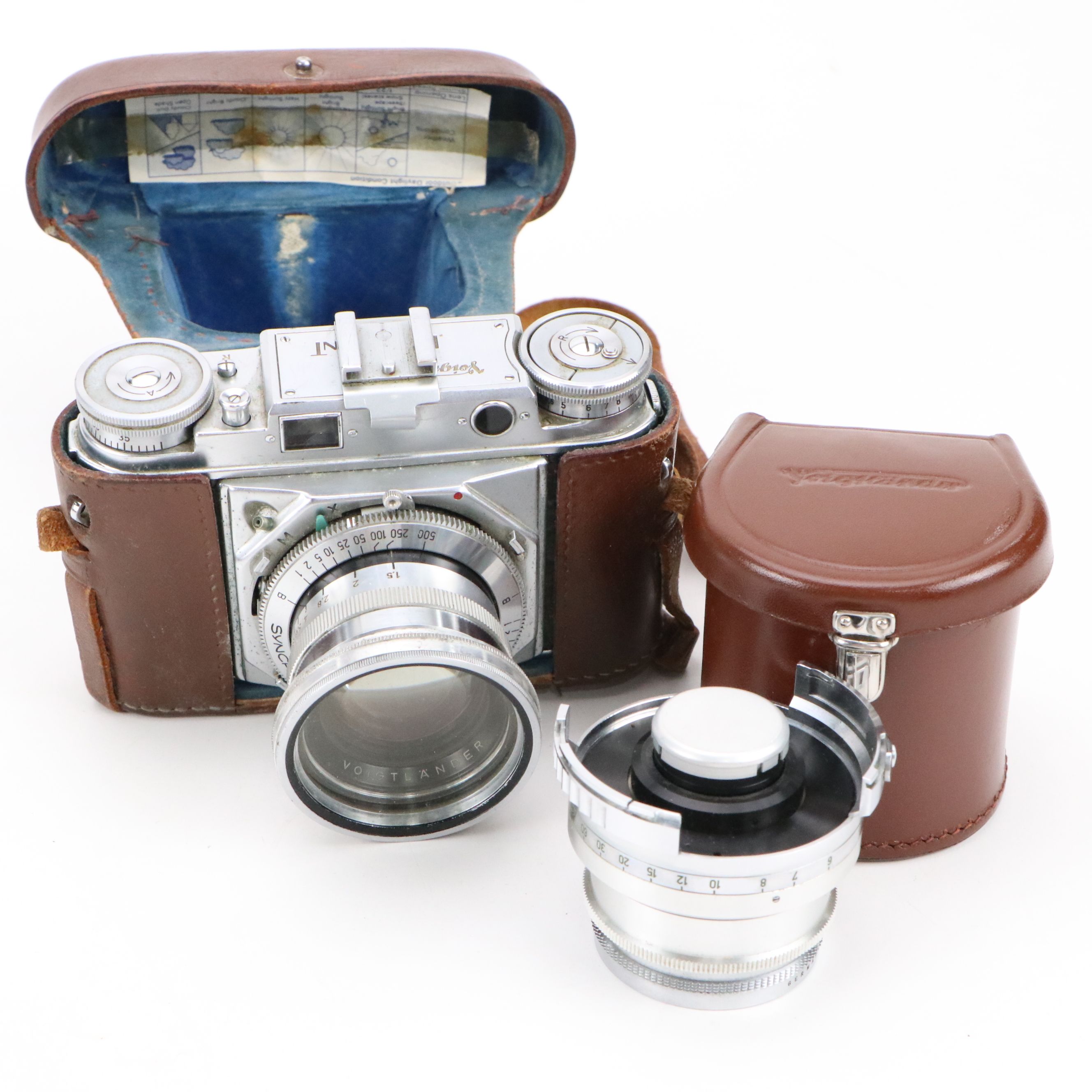 Voigtländer SLR Film Camera with Mamiya-6 Medium Format and Other Cameras