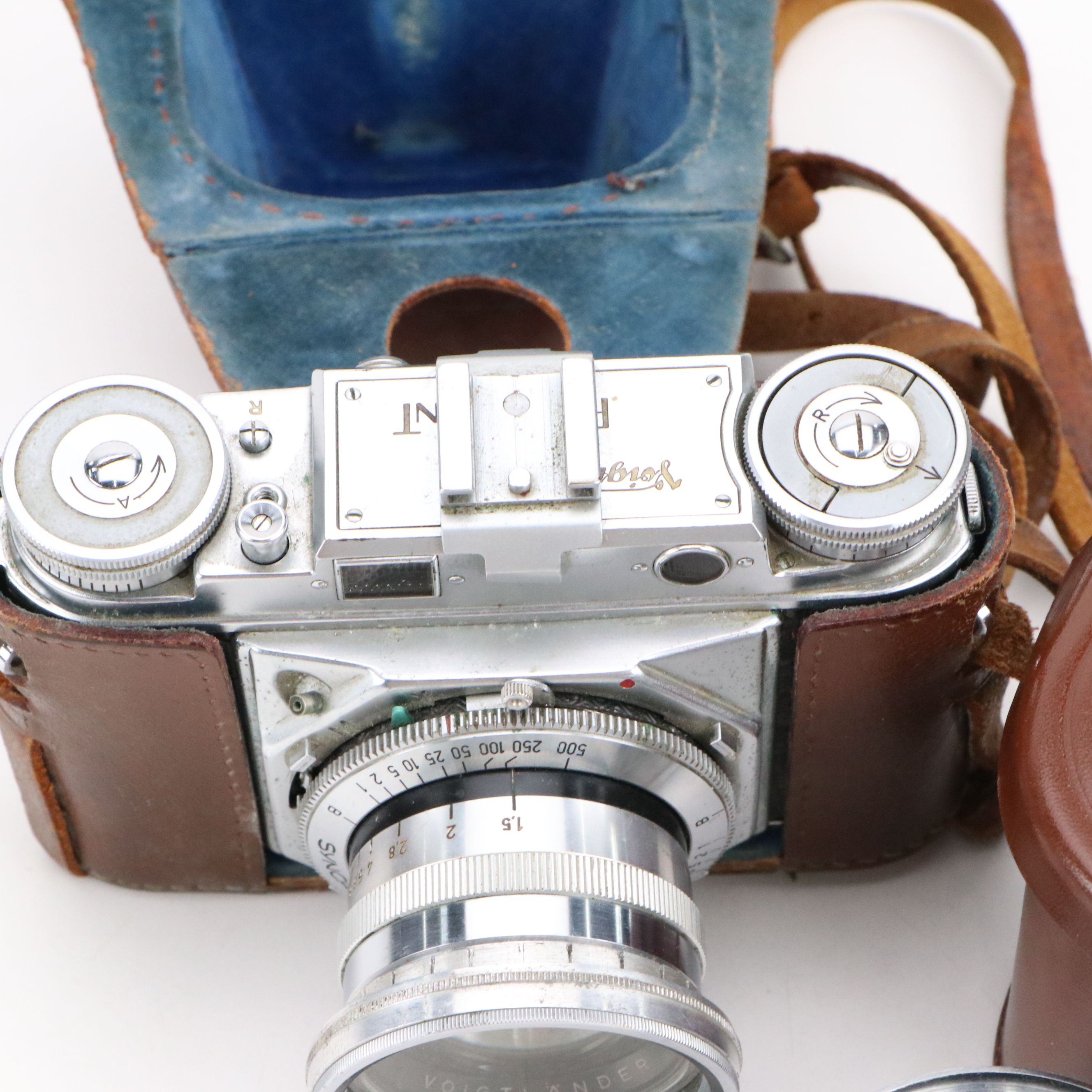Voigtländer SLR Film Camera with Mamiya-6 Medium Format and Other Cameras