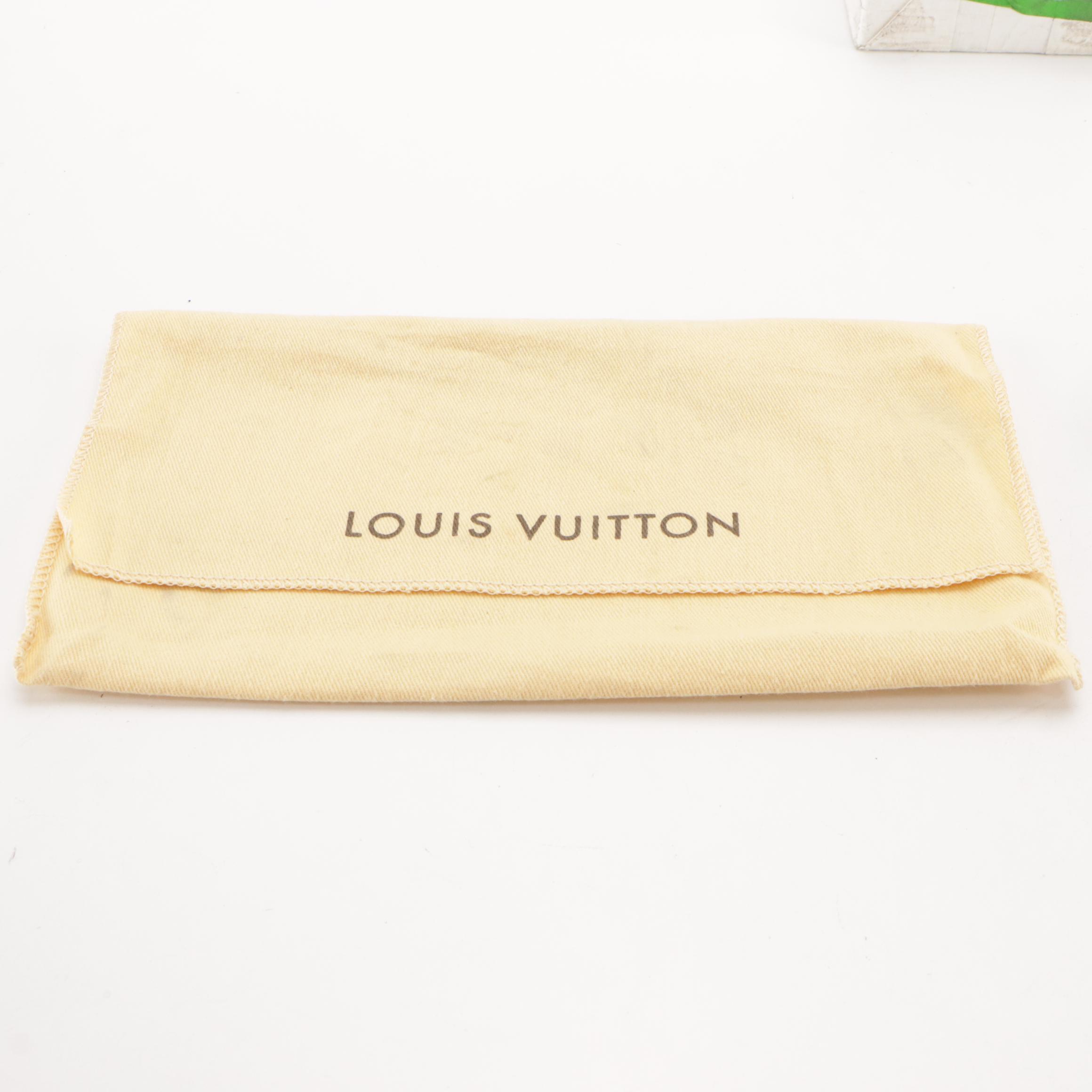 Louis Vuitton Pochette Porte-Monnaie Crédit in Blue Mat Monogram Vernis Leather