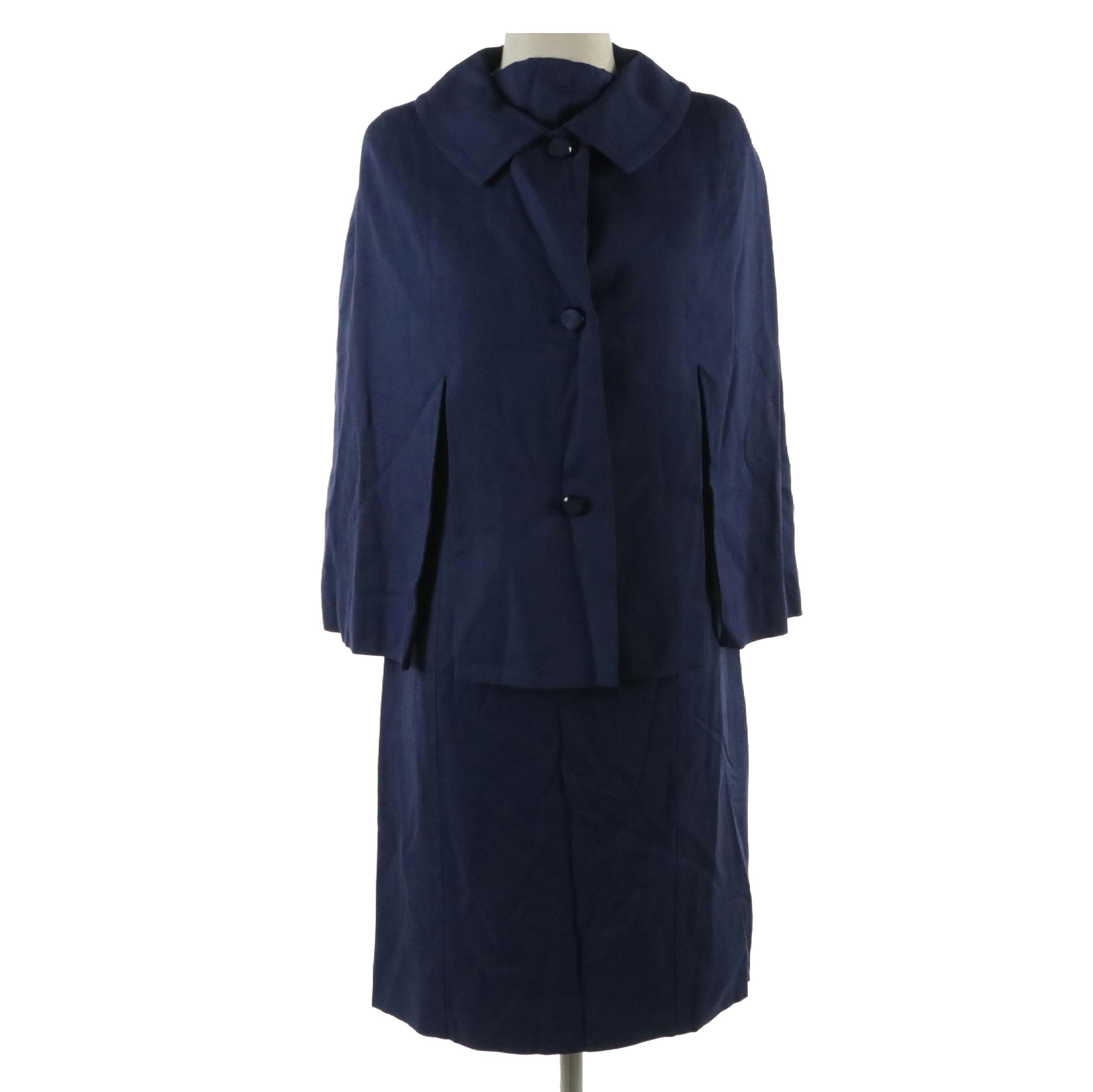 Empire Waist Dress and Capelet Set, 1960s