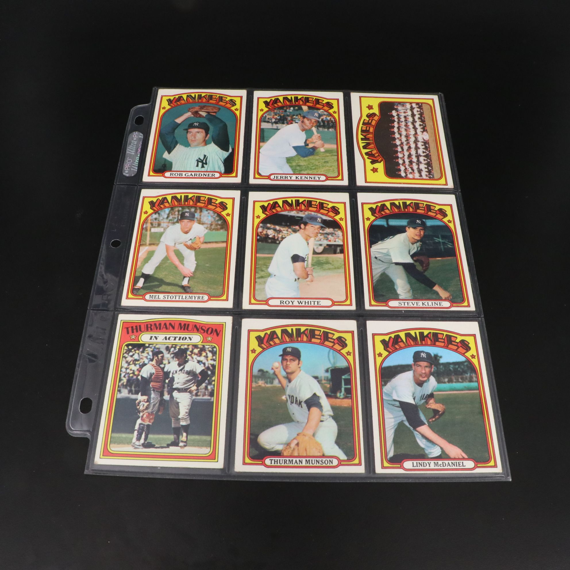 1971 and 1972 Topps New York Yankees Baseball Cards with Thurman Munson & More