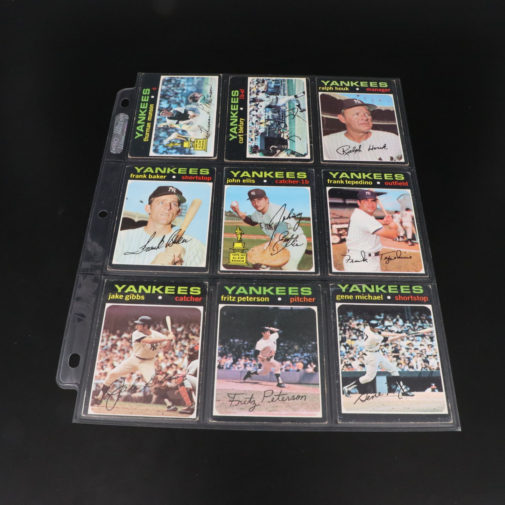 1971 and 1972 Topps New York Yankees Baseball Cards with Thurman Munson & More
