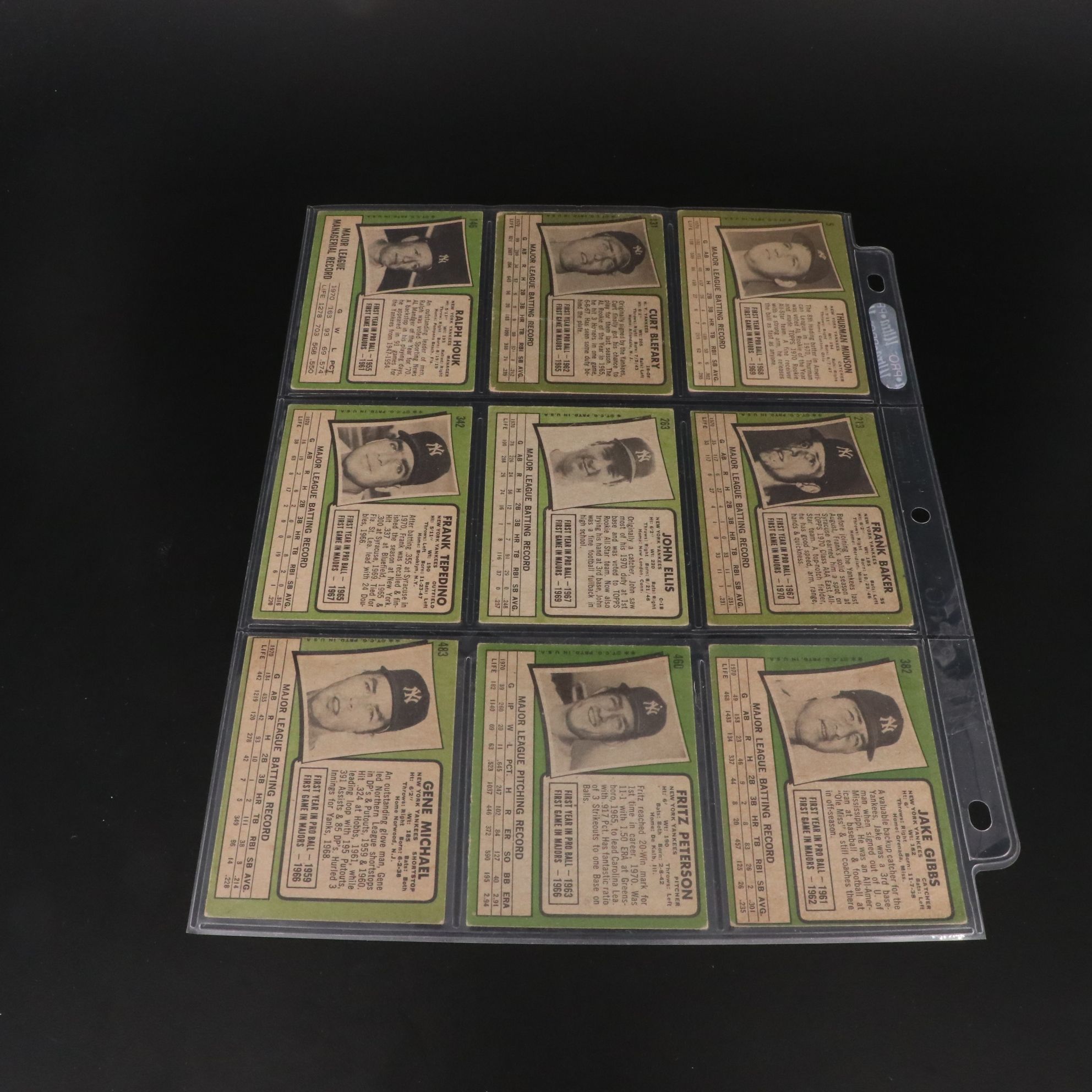 1971 and 1972 Topps New York Yankees Baseball Cards with Thurman Munson & More