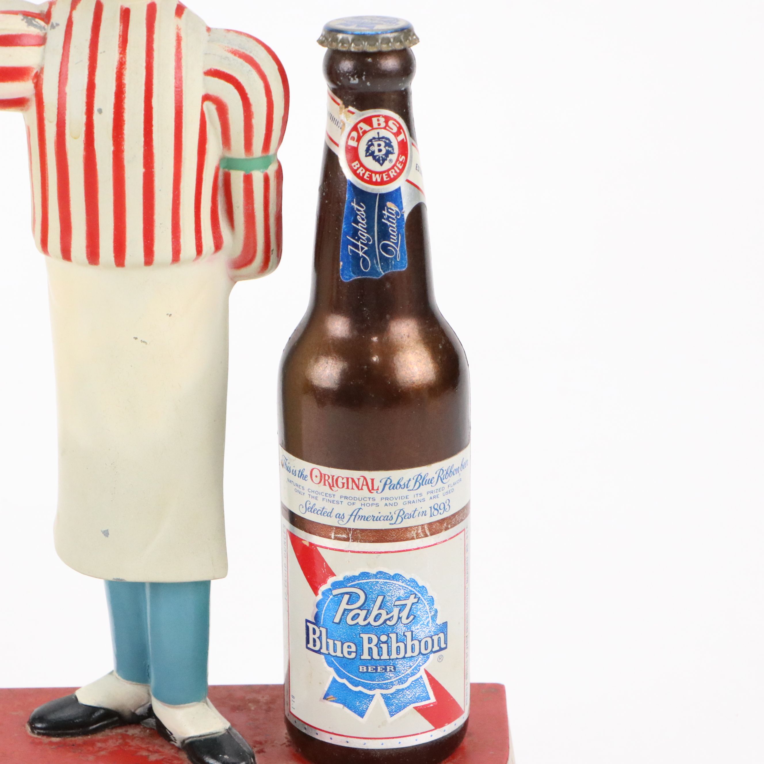 Pabst Blue Ribbon Beer "At Popular Prices" Metal Advertising Display, 1960s