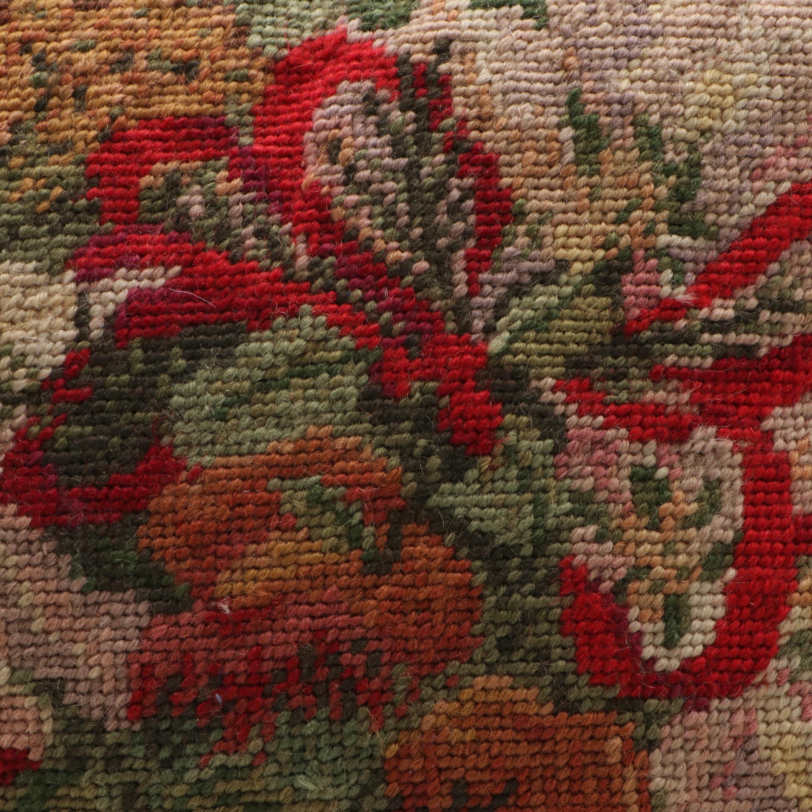 Botanical and Fruit Needlepoint Accent Pillows