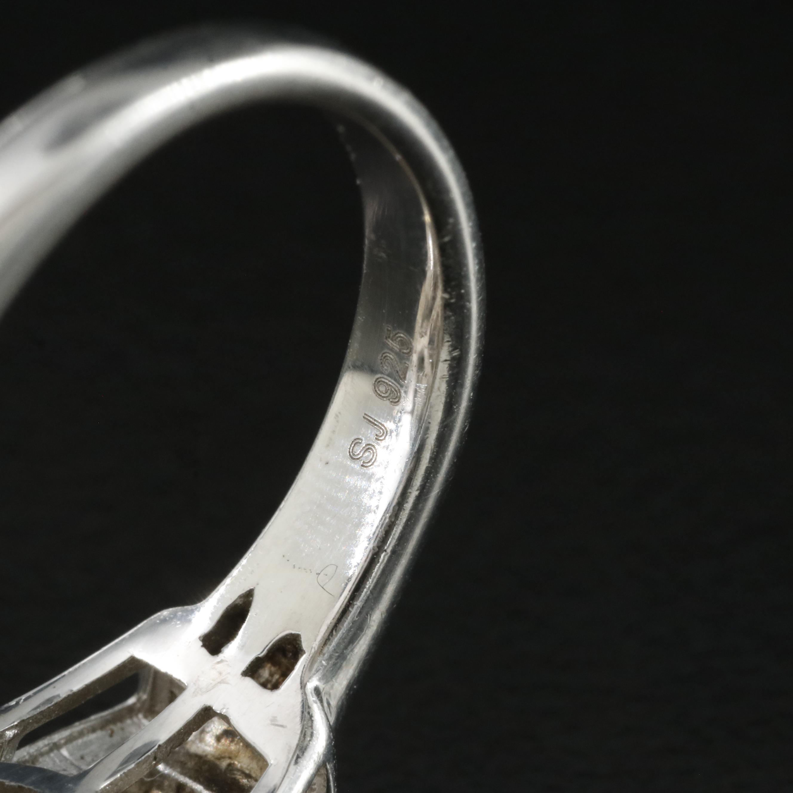 Sterling Diamond Ring