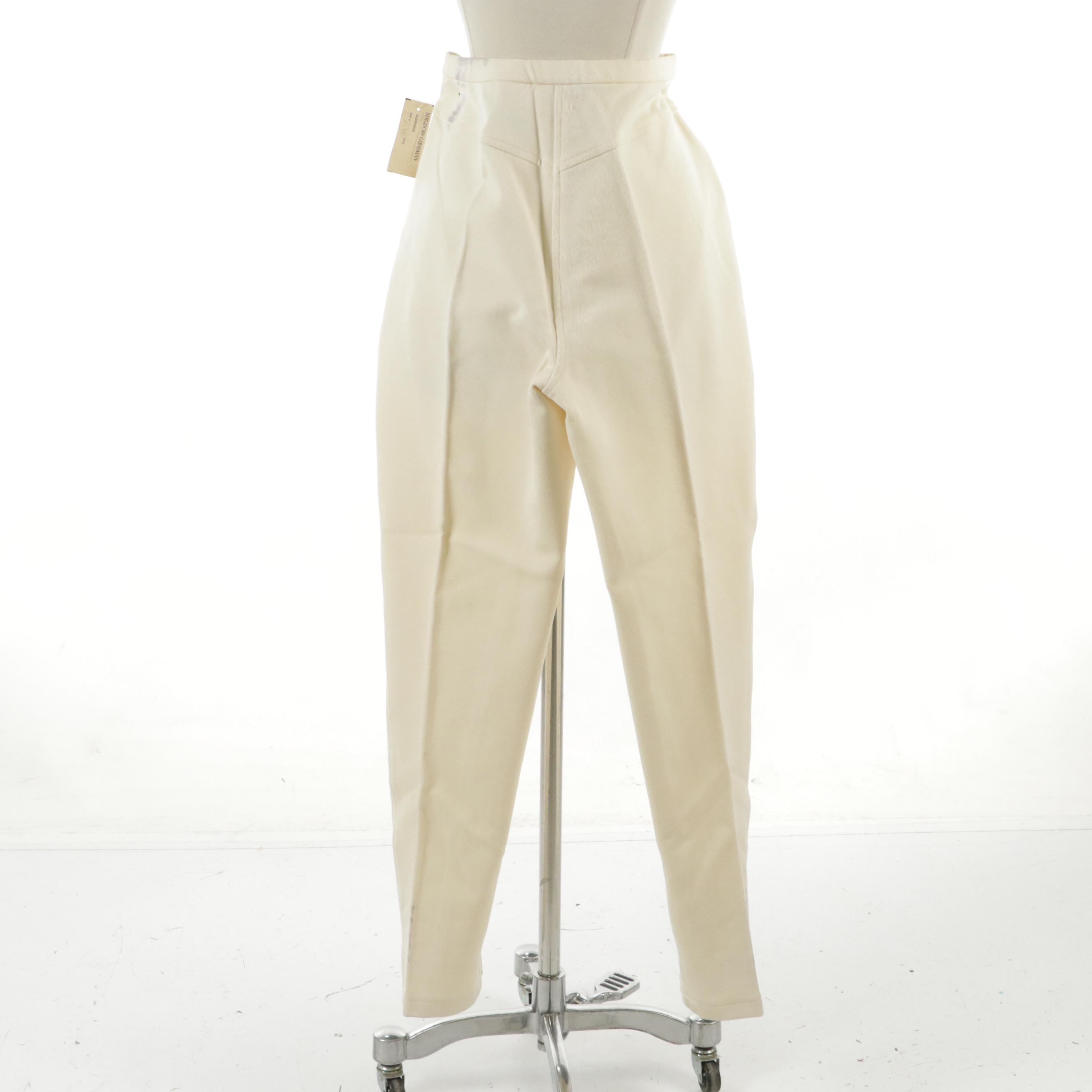 Donna Karan Rayon Blend Flat-Front Pants from Bergdorf Goodman