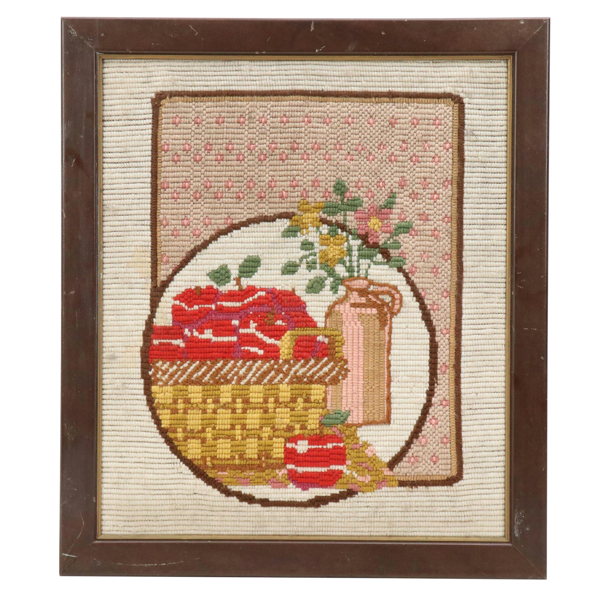 Needlepoint Still Life in Mixed Technique