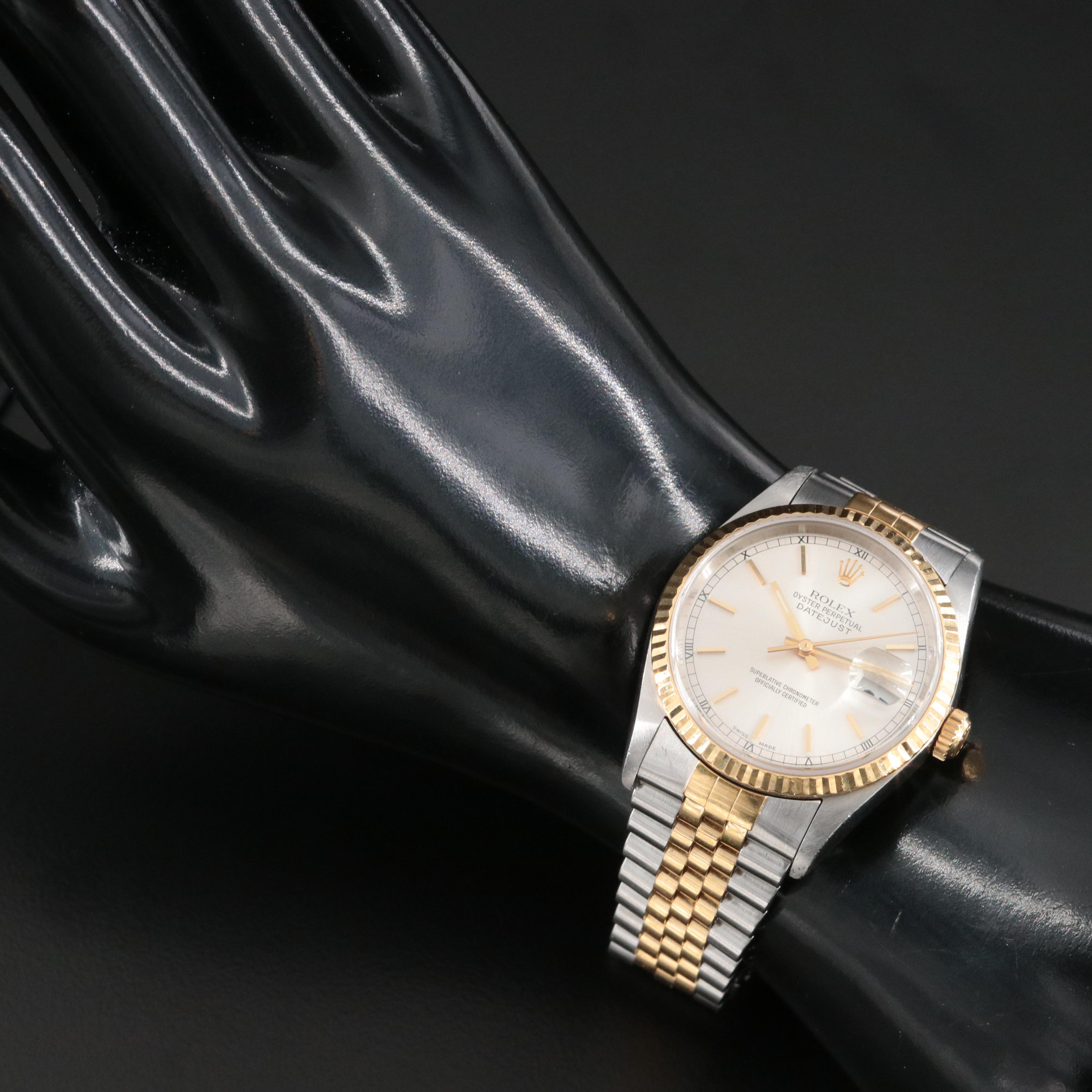 2000 Rolex Datejust Model 16233 Watch