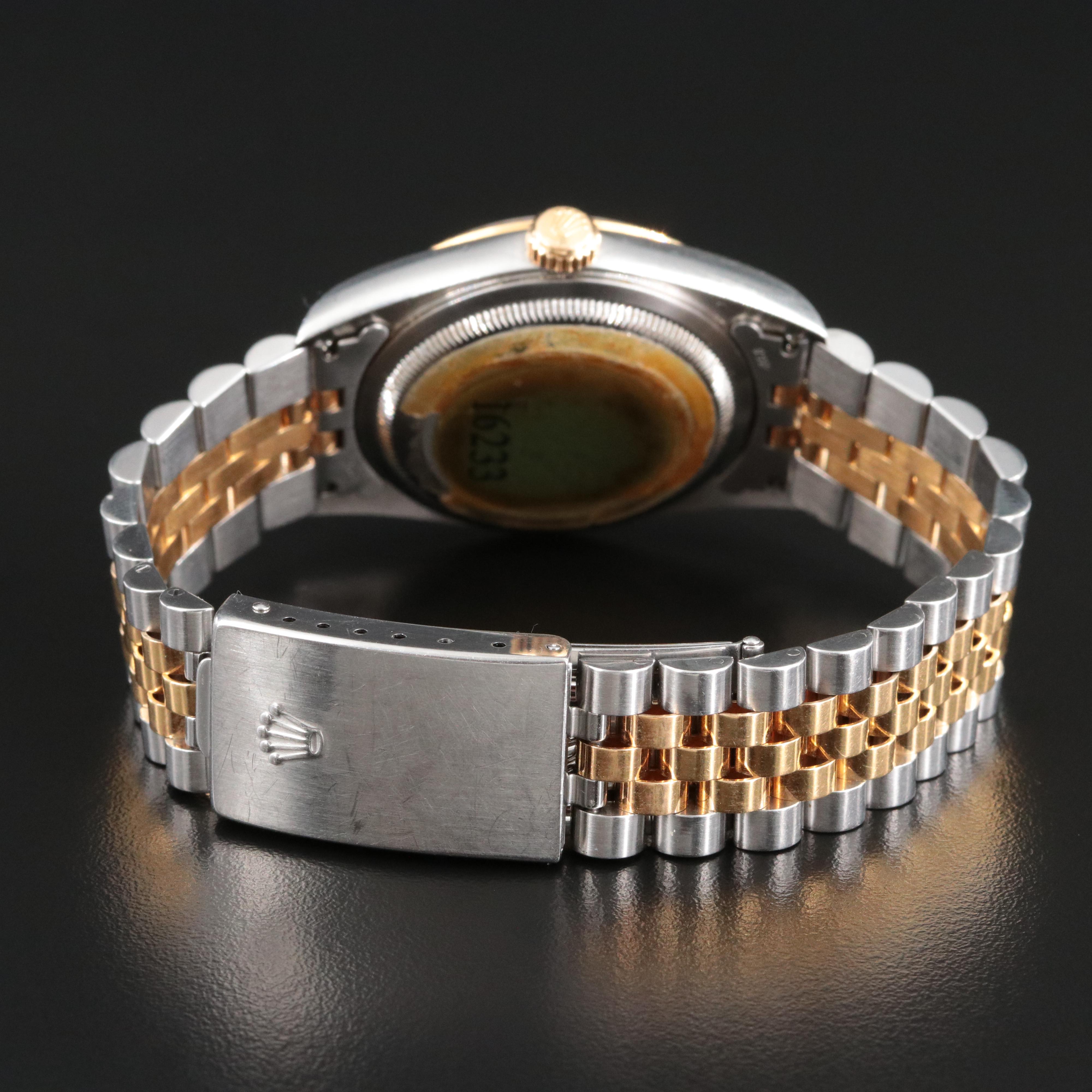 2000 Rolex Datejust Model 16233 Watch