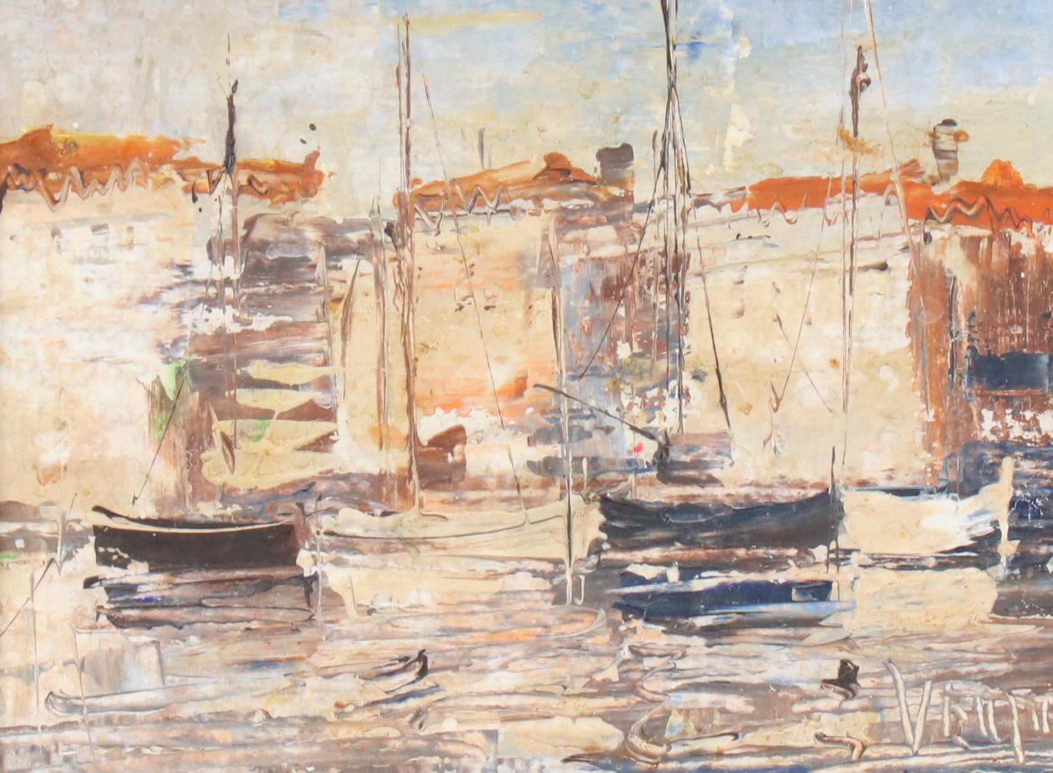 Coastal Landscape Oil Paintings, Mid-20th Century