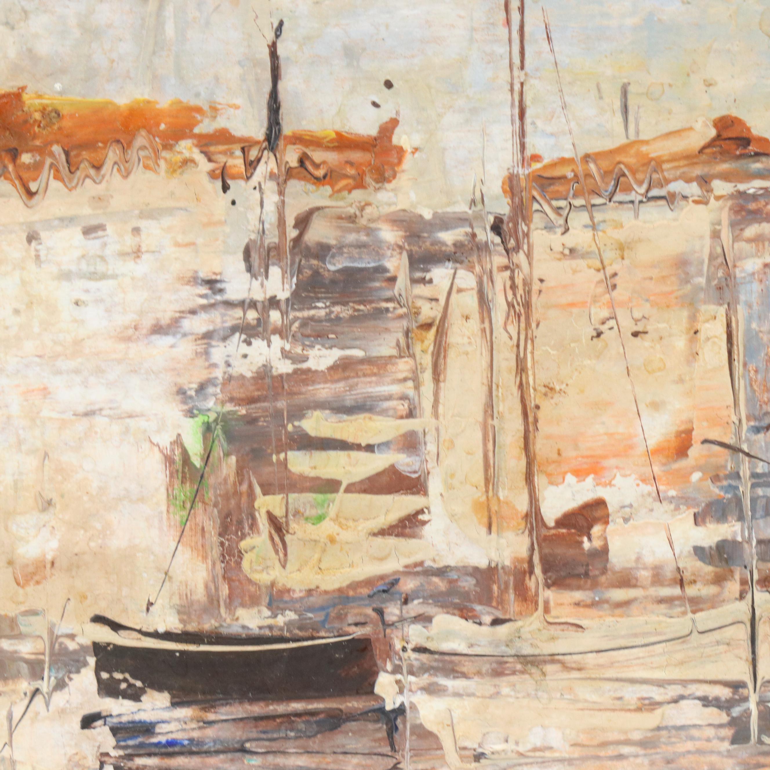 Coastal Landscape Oil Paintings, Mid-20th Century