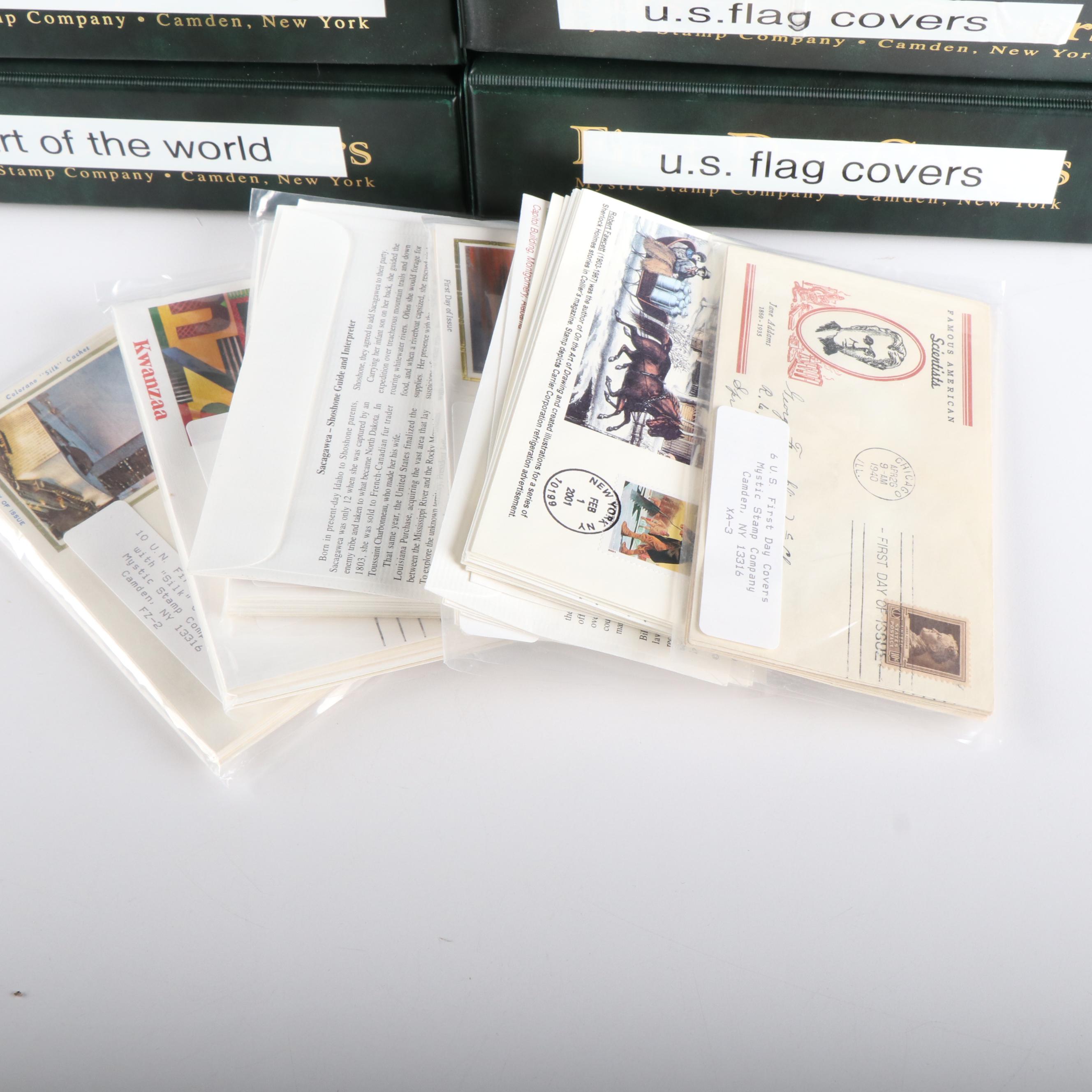 Eleven Albums of U.S. First Day Covers, Unaddressed, Various Subjects